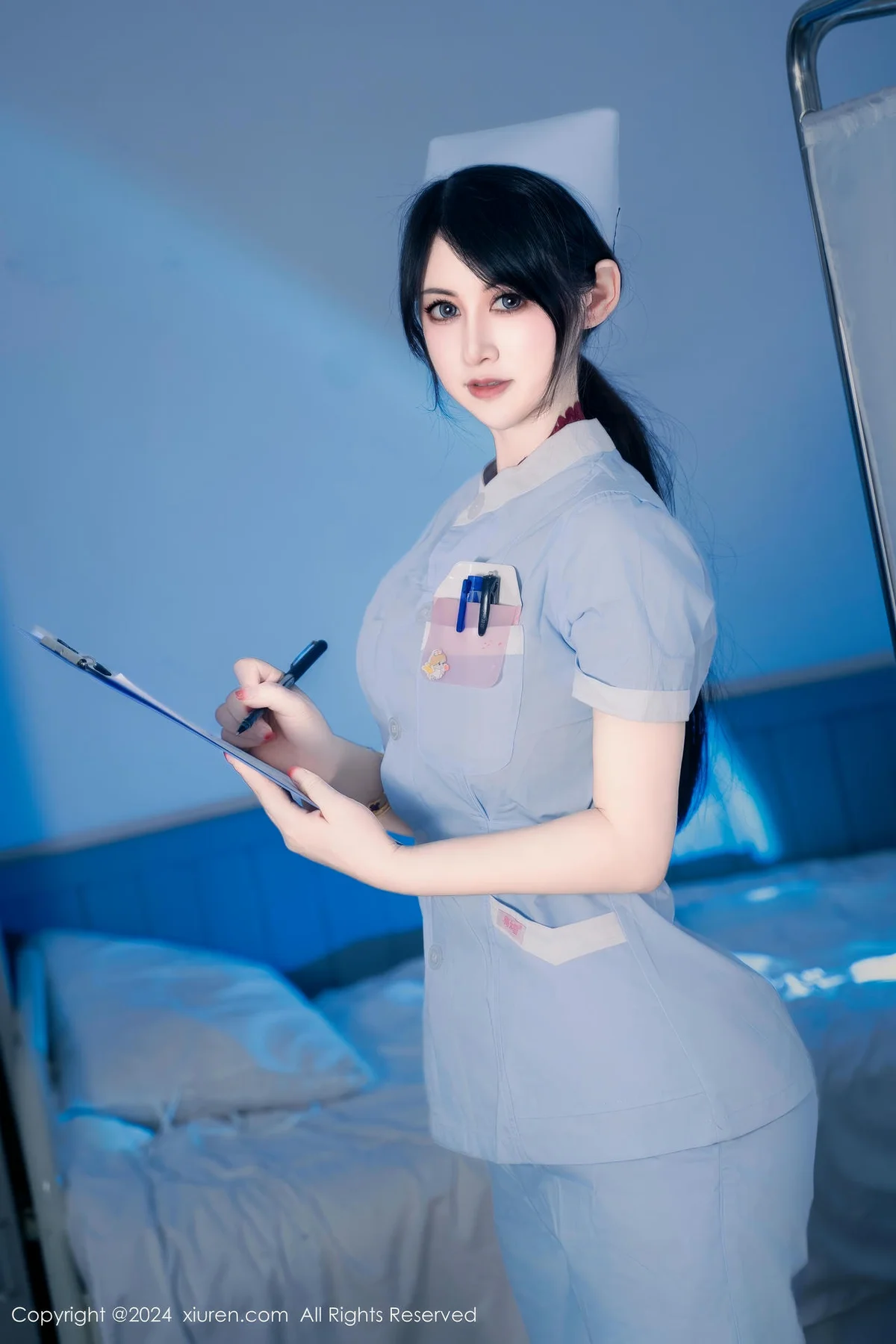 XiuRen 秀人 No.8859 诗诗kiki 日系保健室护士无人放飞自我性感写真1 - 6