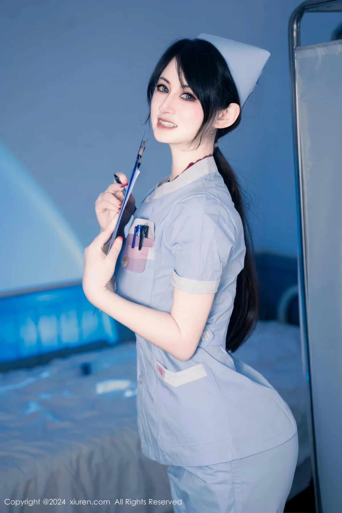 XiuRen 秀人 No.8859 诗诗kiki 日系保健室护士无人放飞自我性感写真1 - 8