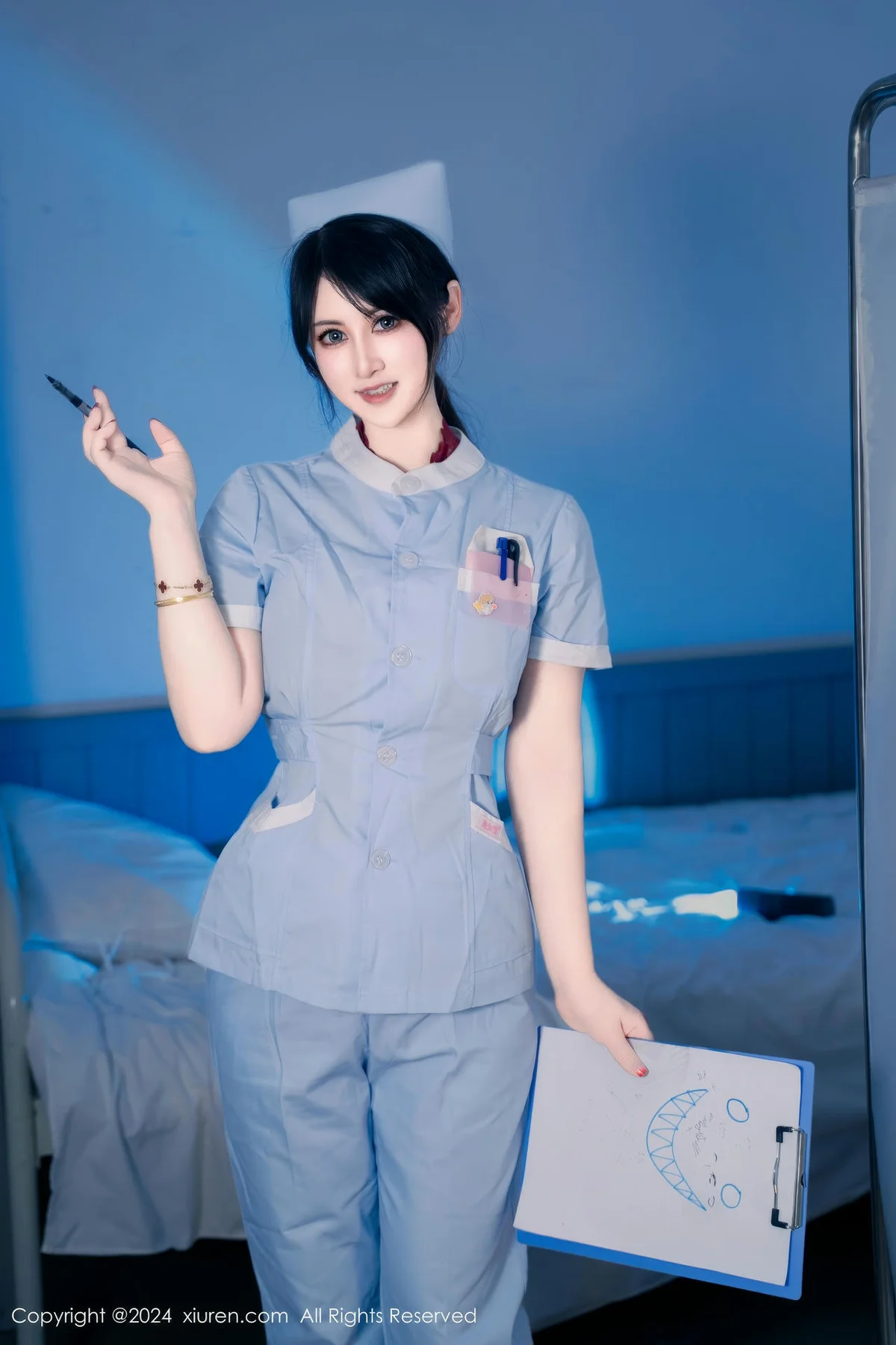 XiuRen 秀人 No.8859 诗诗kiki 日系保健室护士无人放飞自我性感写真1 - 10