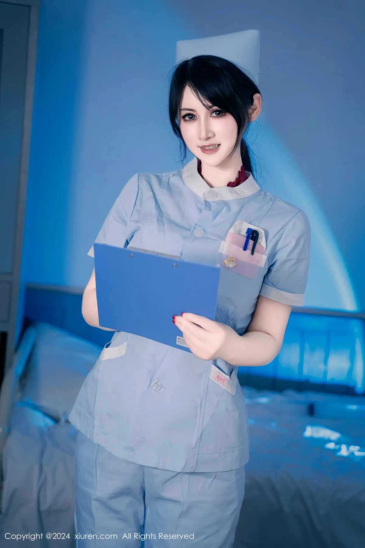 XiuRen 秀人 No.8859 诗诗kiki 日系保健室护士无人放飞自我性感写真1 - 1