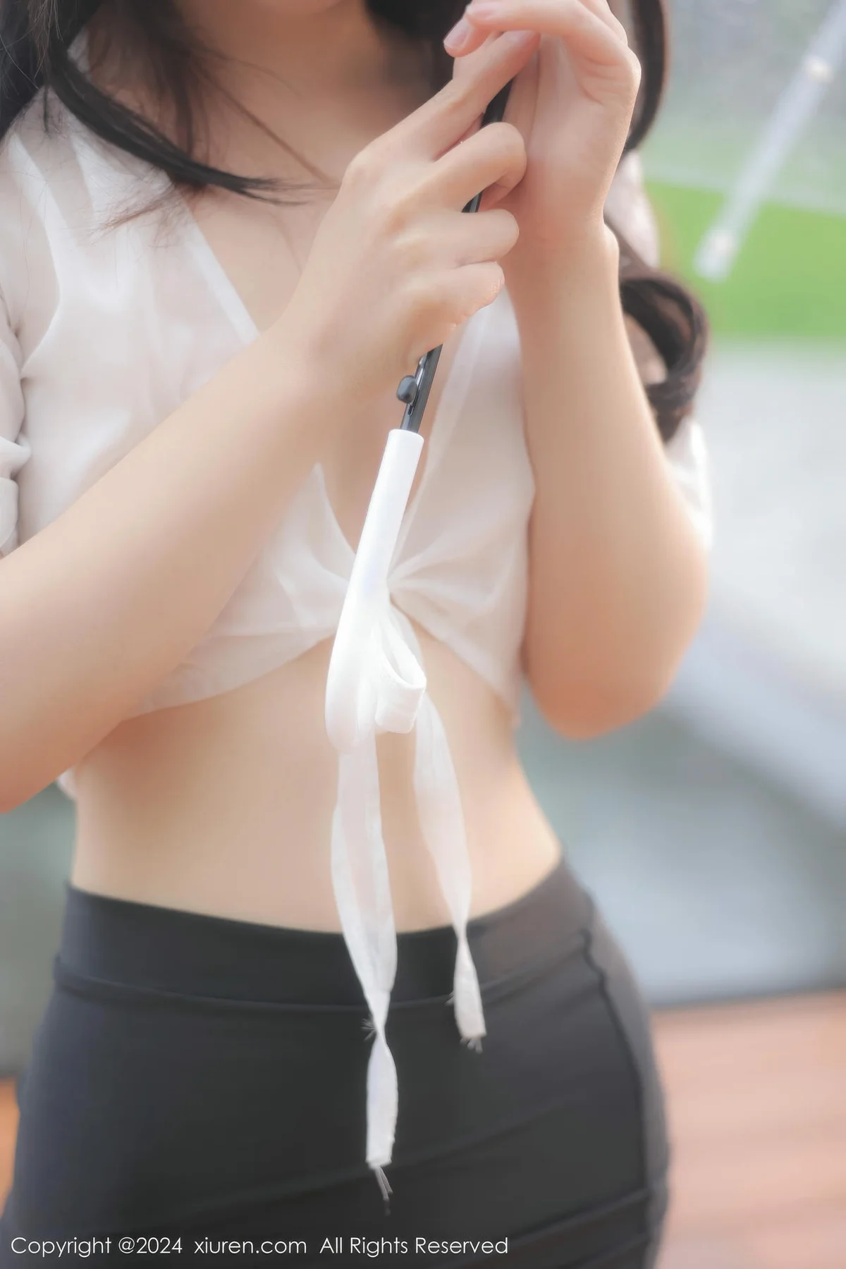 XiuRen 秀人 No.8885 桃妖夭 白色轻透上衣性感写真11 - 5