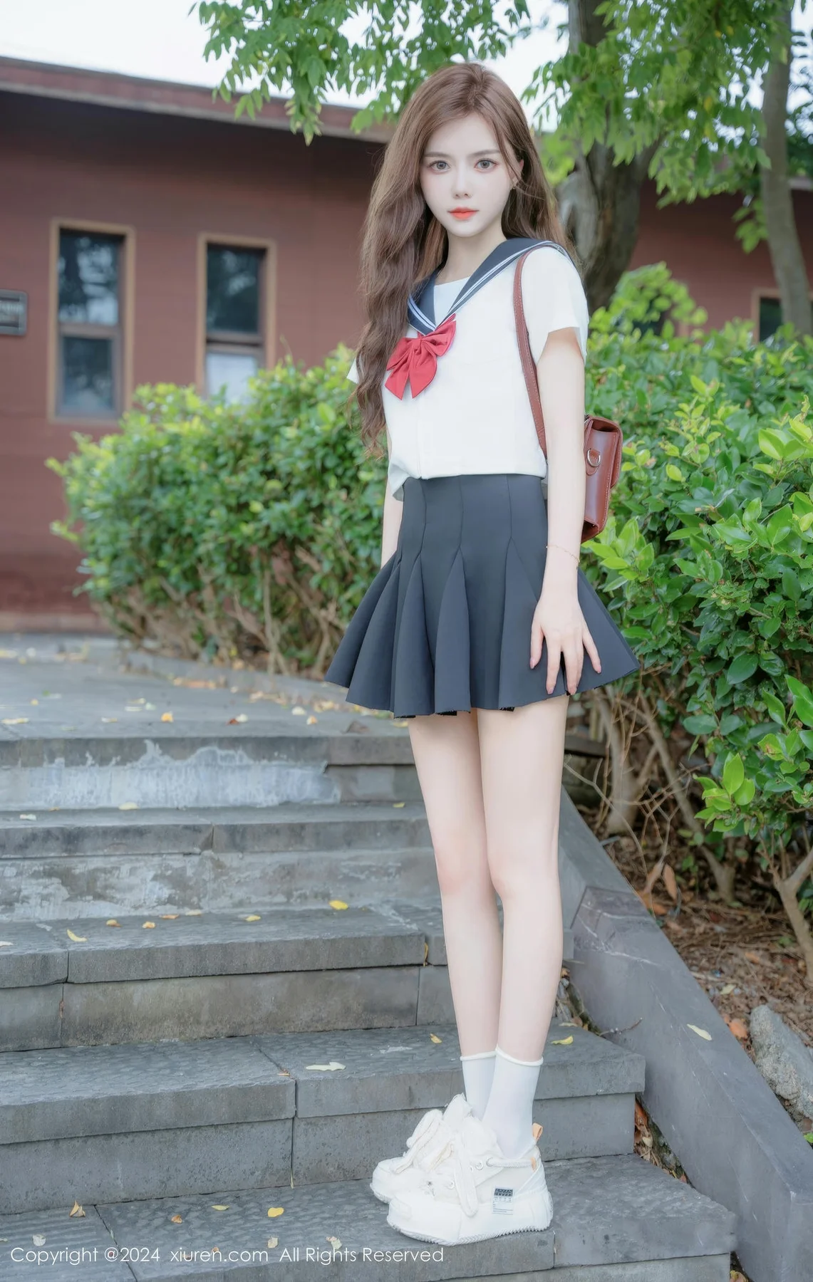 XiuRen 秀人 No.8948 拍黄瓜girl 首套写真JK制服22 - 6