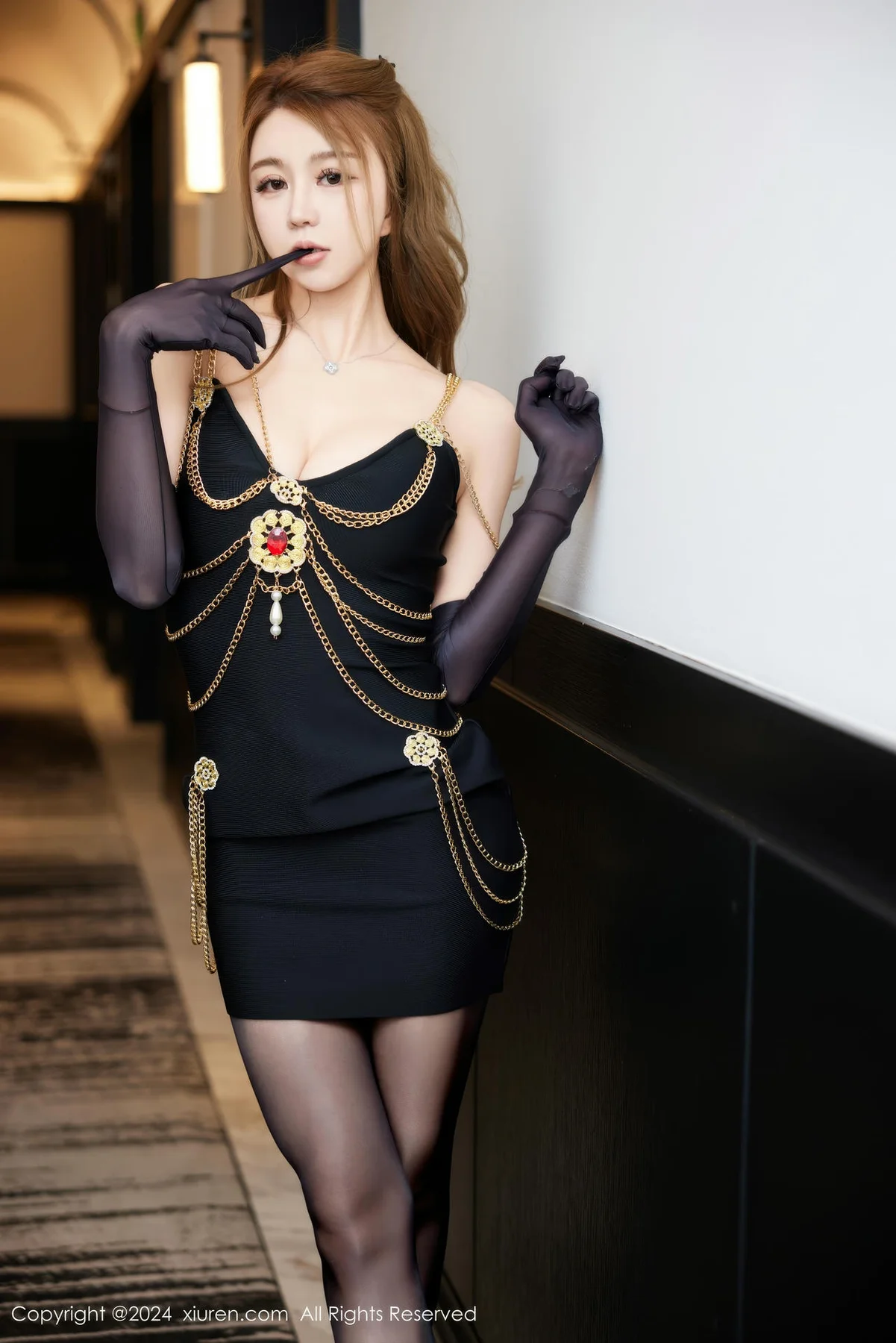 XiuRen 秀人 No.8968 Zoe柚柚 黑色连衣短裙性感写真3 - 8