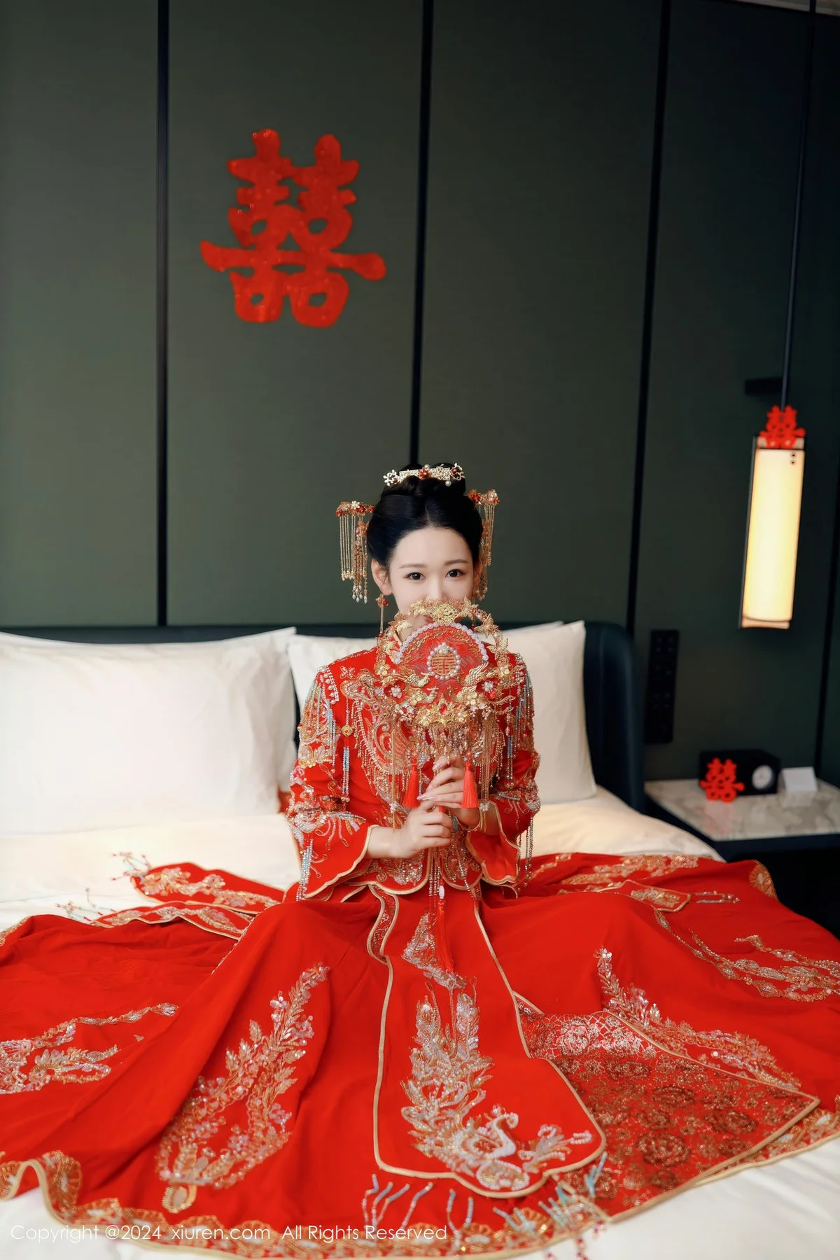 XiuRen 秀人 No.8972 唐安琪 红色新娘服饰迪拜旅拍111 - 5