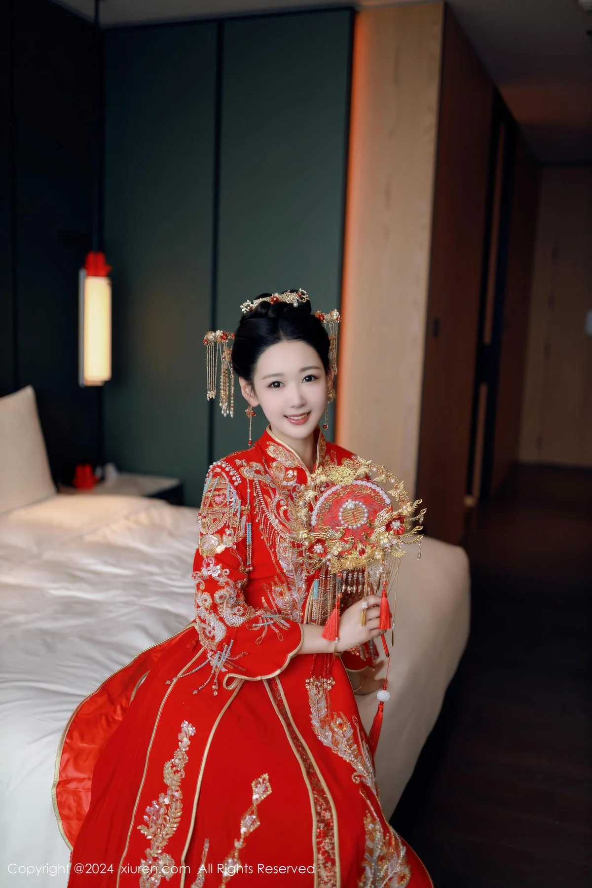 XiuRen 秀人 No.8972 唐安琪 红色新娘服饰迪拜旅拍111 - 2