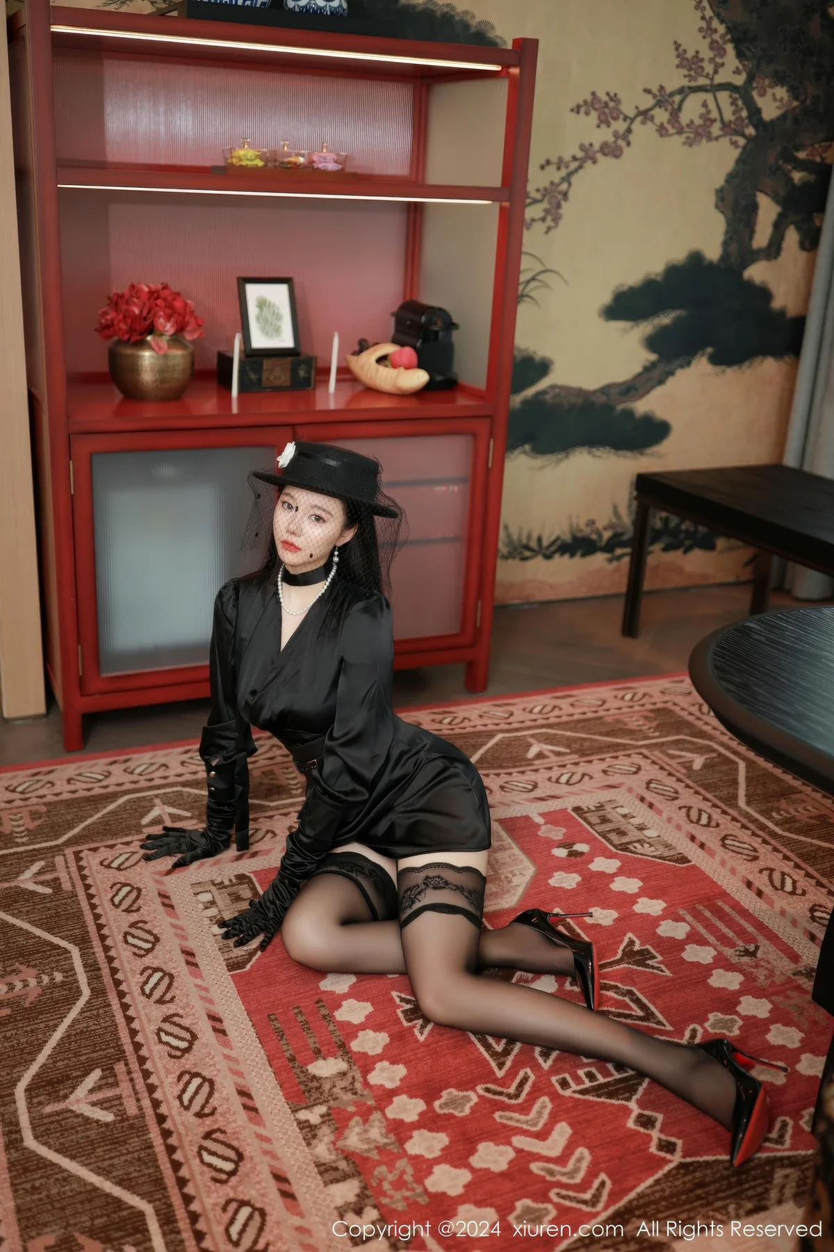 XiuRen 秀人 No.9041 安然anran 黑色服饰性感写真222 - 9