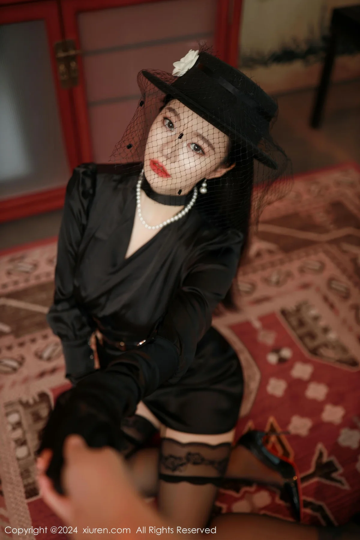 XiuRen 秀人 No.9041 安然anran 黑色服饰性感写真222 - 10