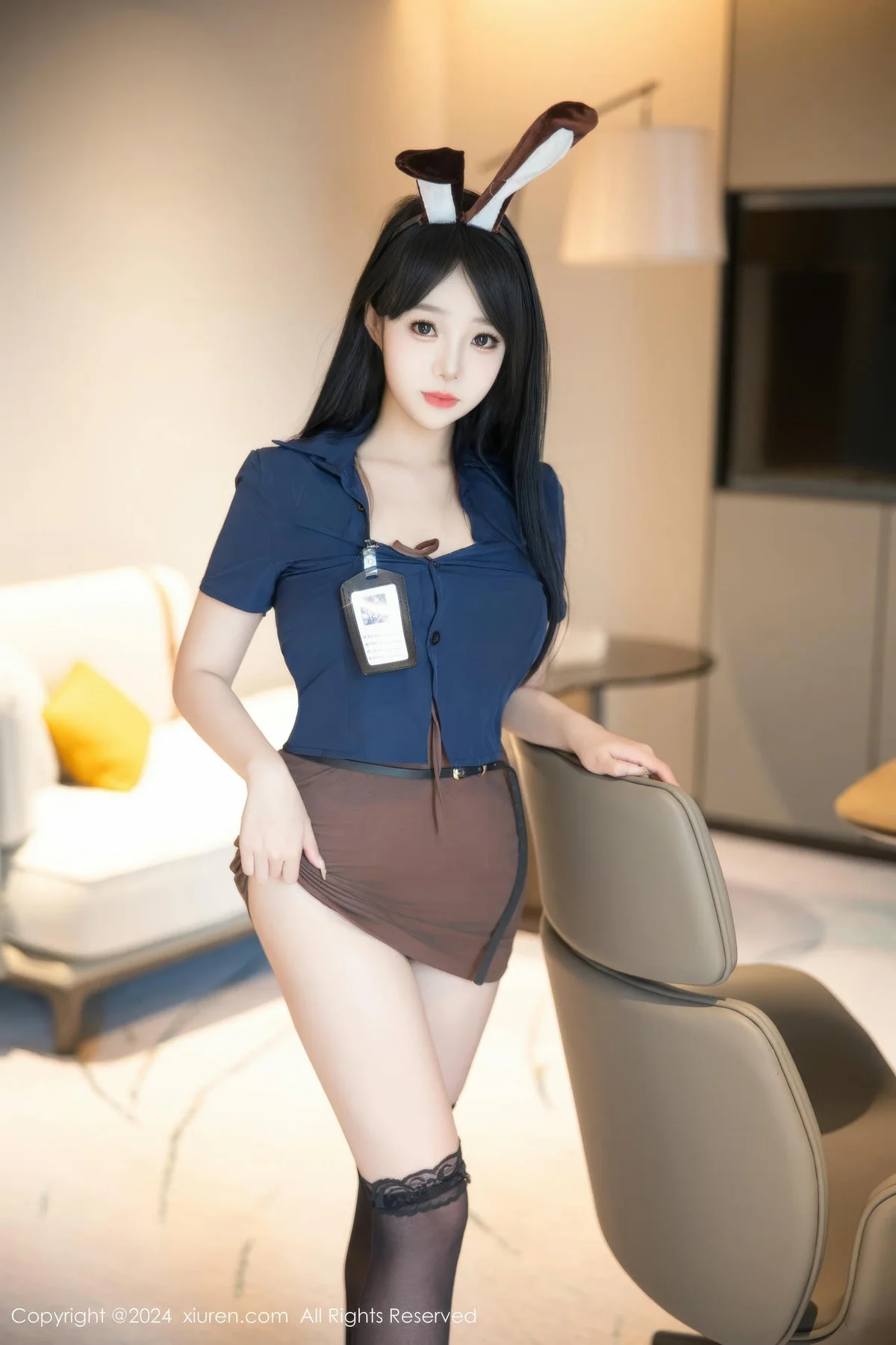 XiuRen 秀人 No.9083 梨秋秋 警花爆乳萝莉 - 4