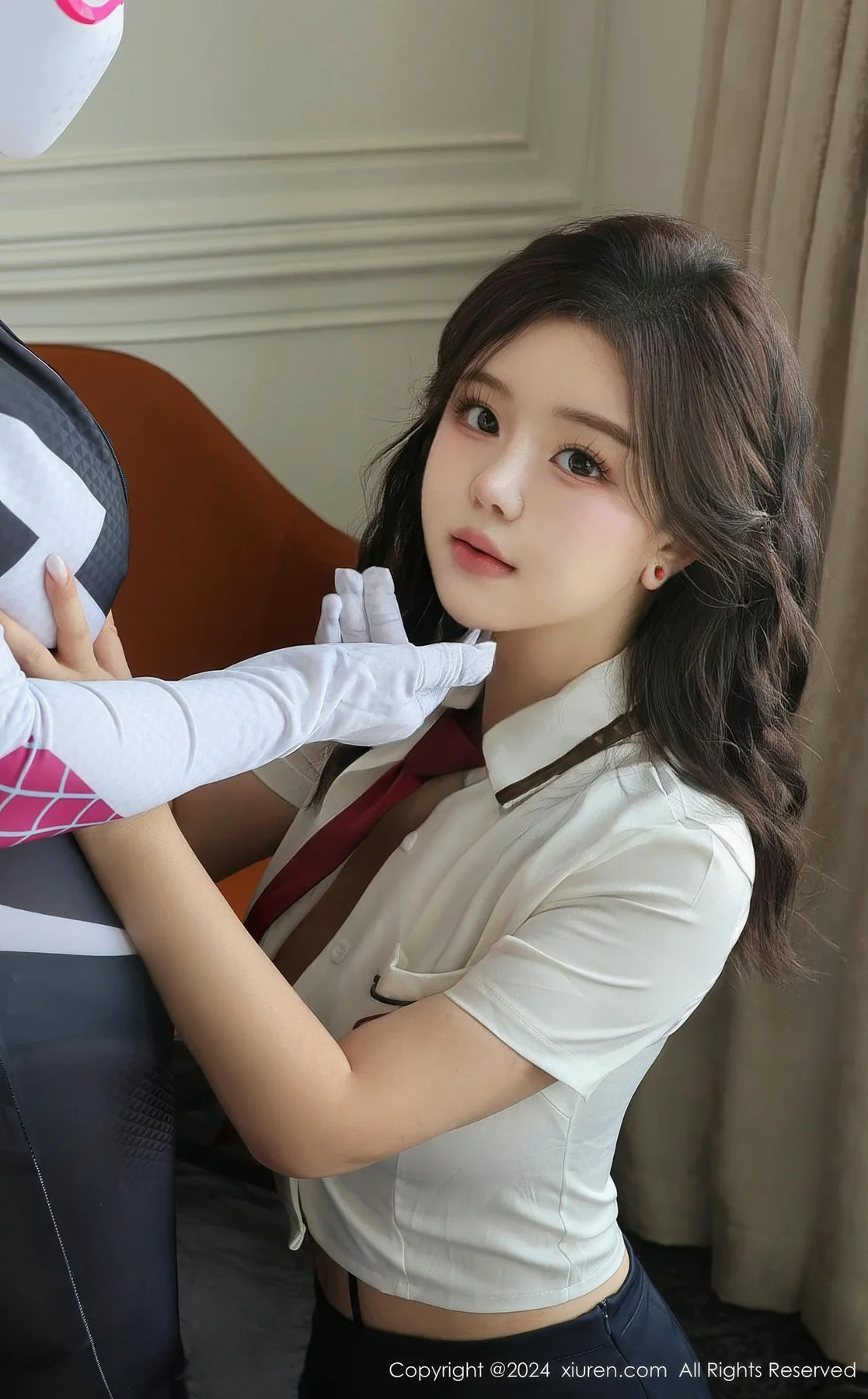 XiuRen 秀人 No.9122 小薯条nienie 校服萝莉美女 - 1