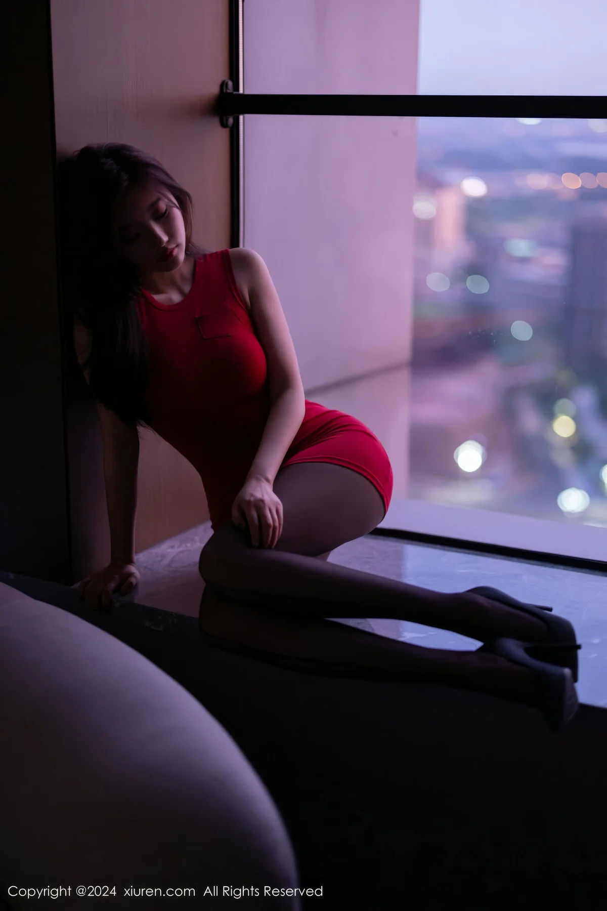 XiuRen 秀人 No.9123 杨晨晨Yome 红色连衣短裙性感写真2 - 8