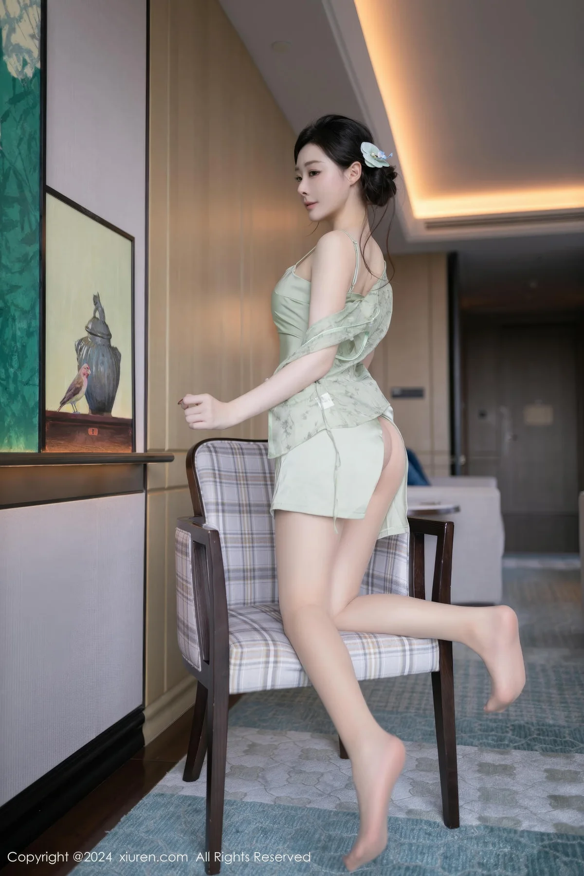 XiuRen 秀人 No.9124 小逗逗 浅色古风服饰性感写真11 - 8