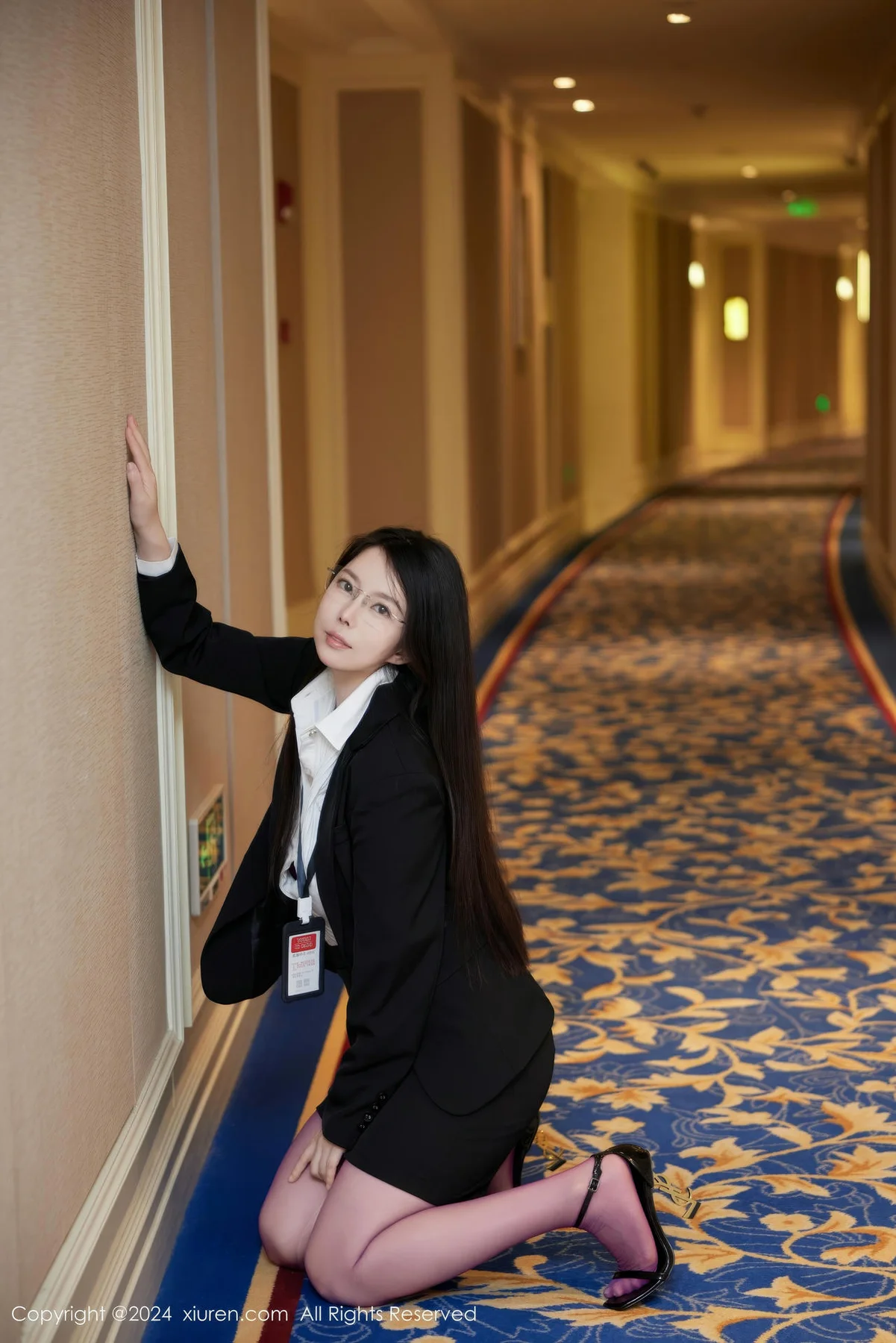 XiuRen 秀人 No.9131 白茹雪abby 黑色OL性感写真3 - 7