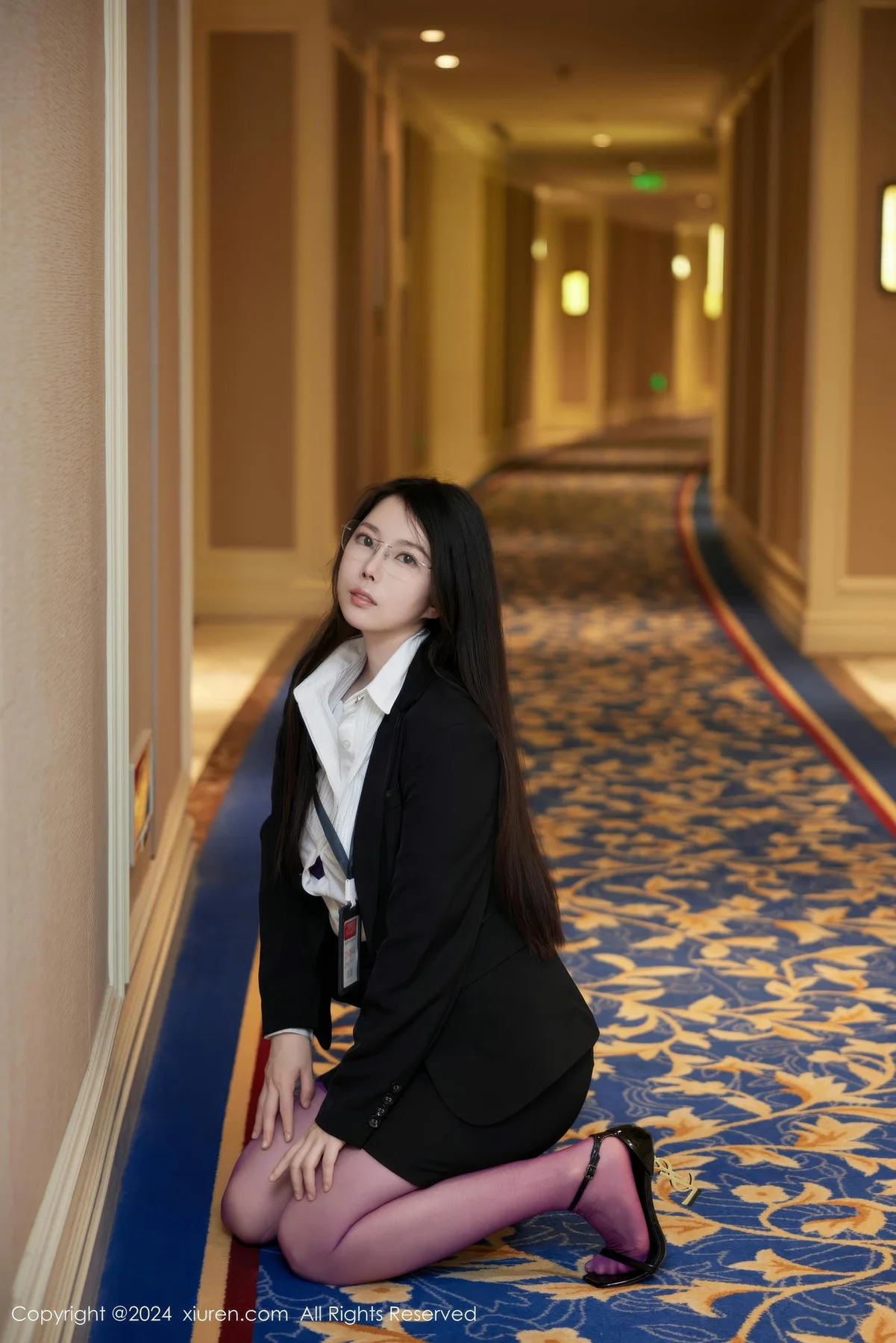 XiuRen 秀人 No.9131 白茹雪abby 黑色OL性感写真3 - 8