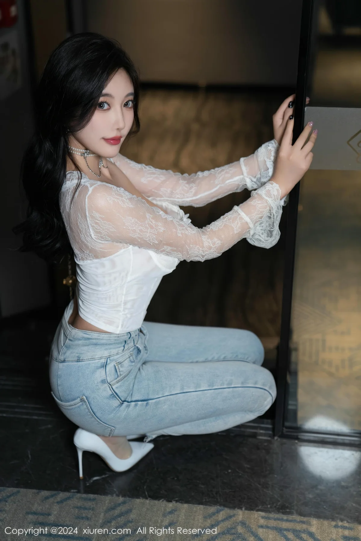 XiuRen 秀人 No.9140 杨晨晨Yome 白色情趣女仆服性感写真2 - 5