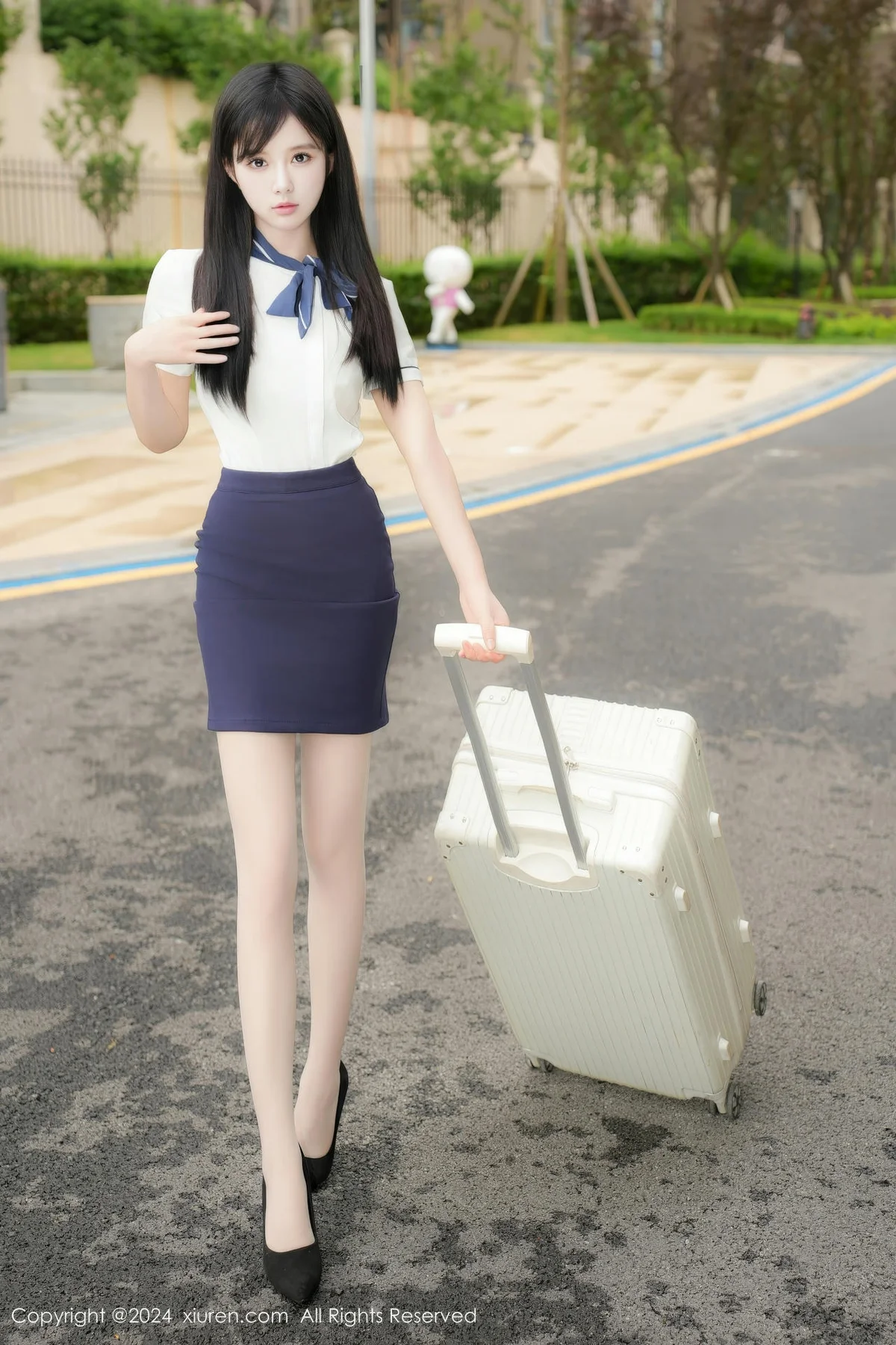 XiuRen 秀人 No.9154 于诺诺 短裙美腿气质美女 - 8