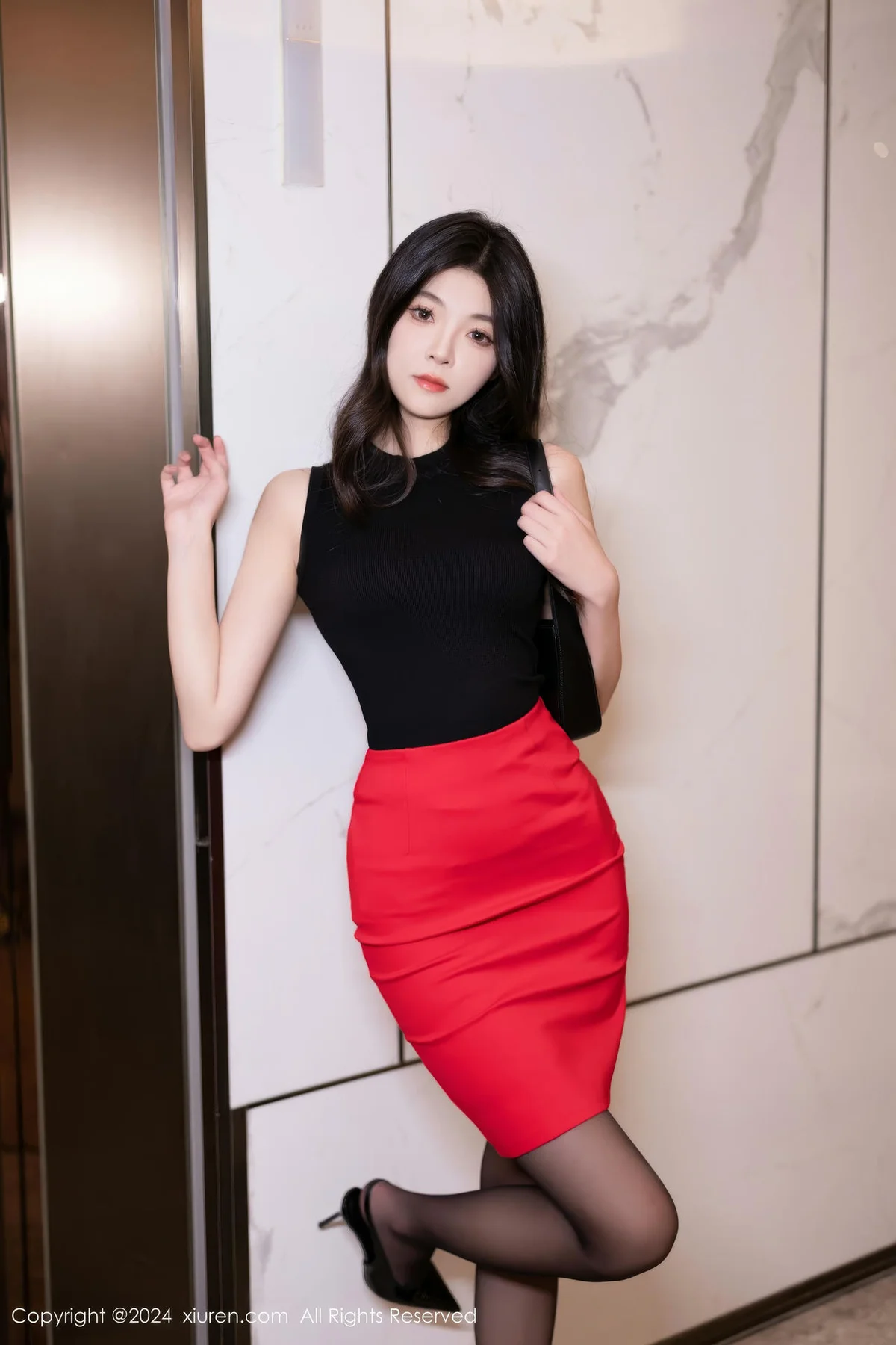 XiuRen 秀人 No.9169 初梦瑶 魅惑黑丝性感写真 - 8