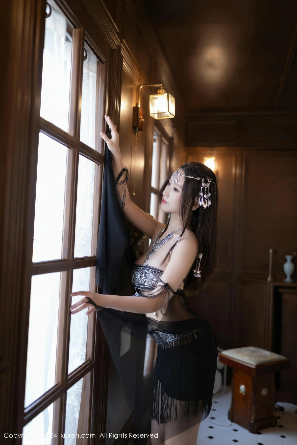 XiuRen 秀人 No.9172 杏子Yada 黑色轻透服饰 - 8