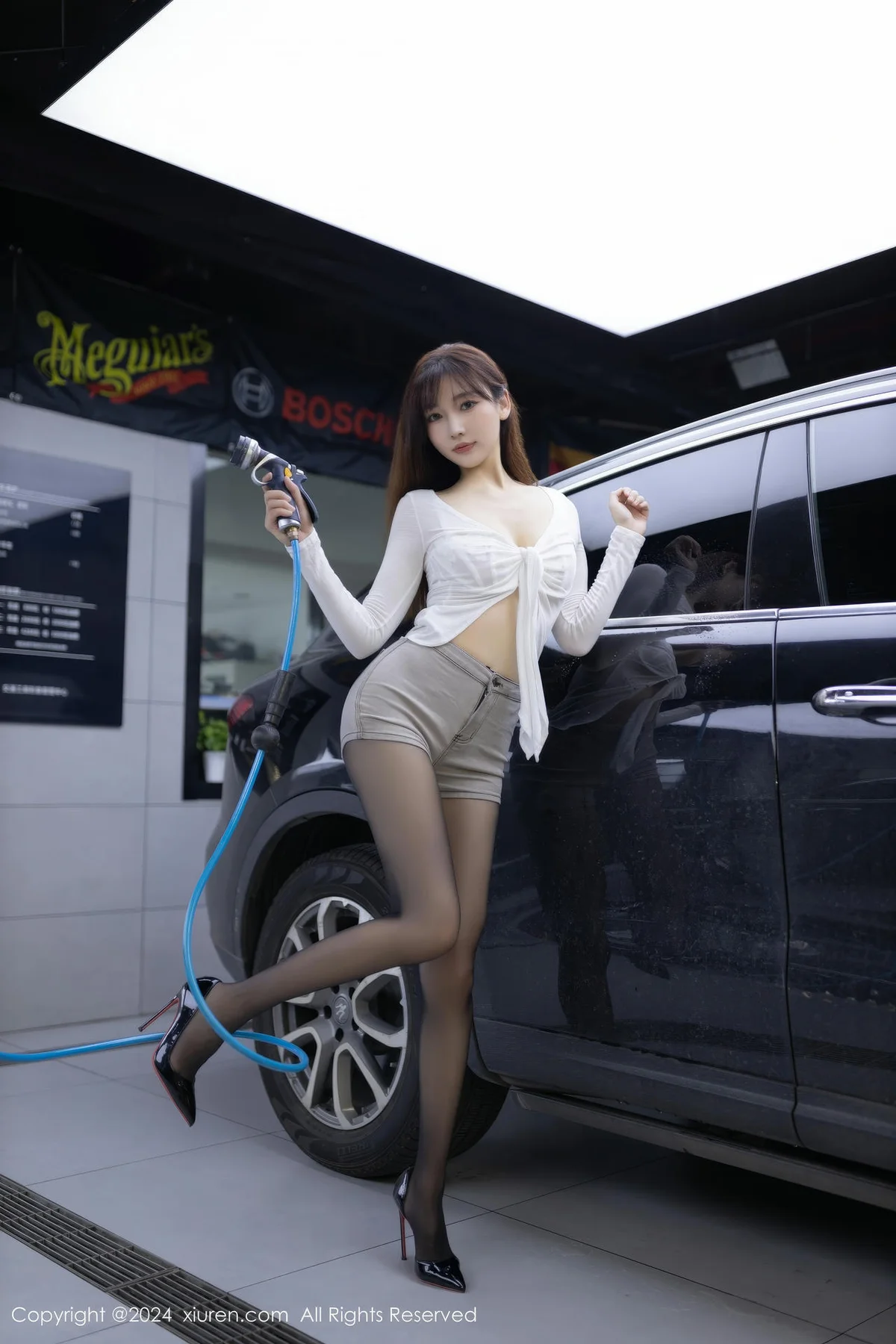XiuRen 秀人 No.9181 陆萱萱 洗车主题拍摄 - 3