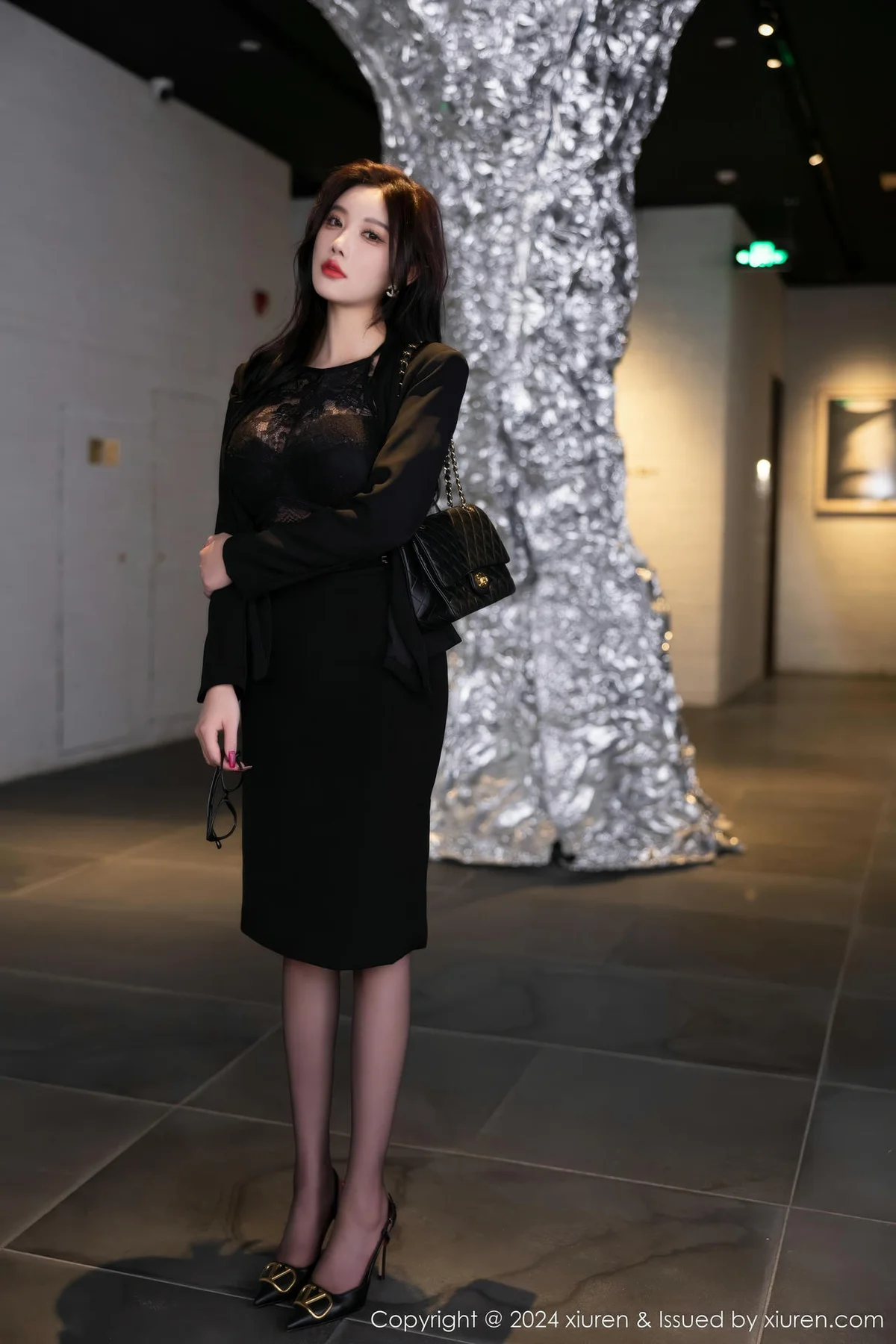 XiuRen 秀人 No.9190 杨晨晨Yome 性感黑色OL服饰 - 8