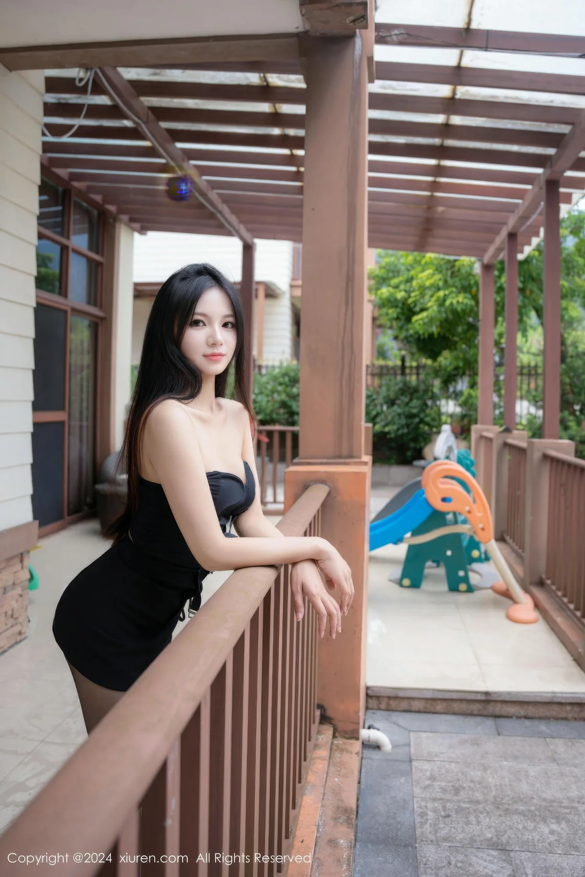 XiuRen 秀人 No.9191 奶茹 性感黑色短裤 - 3