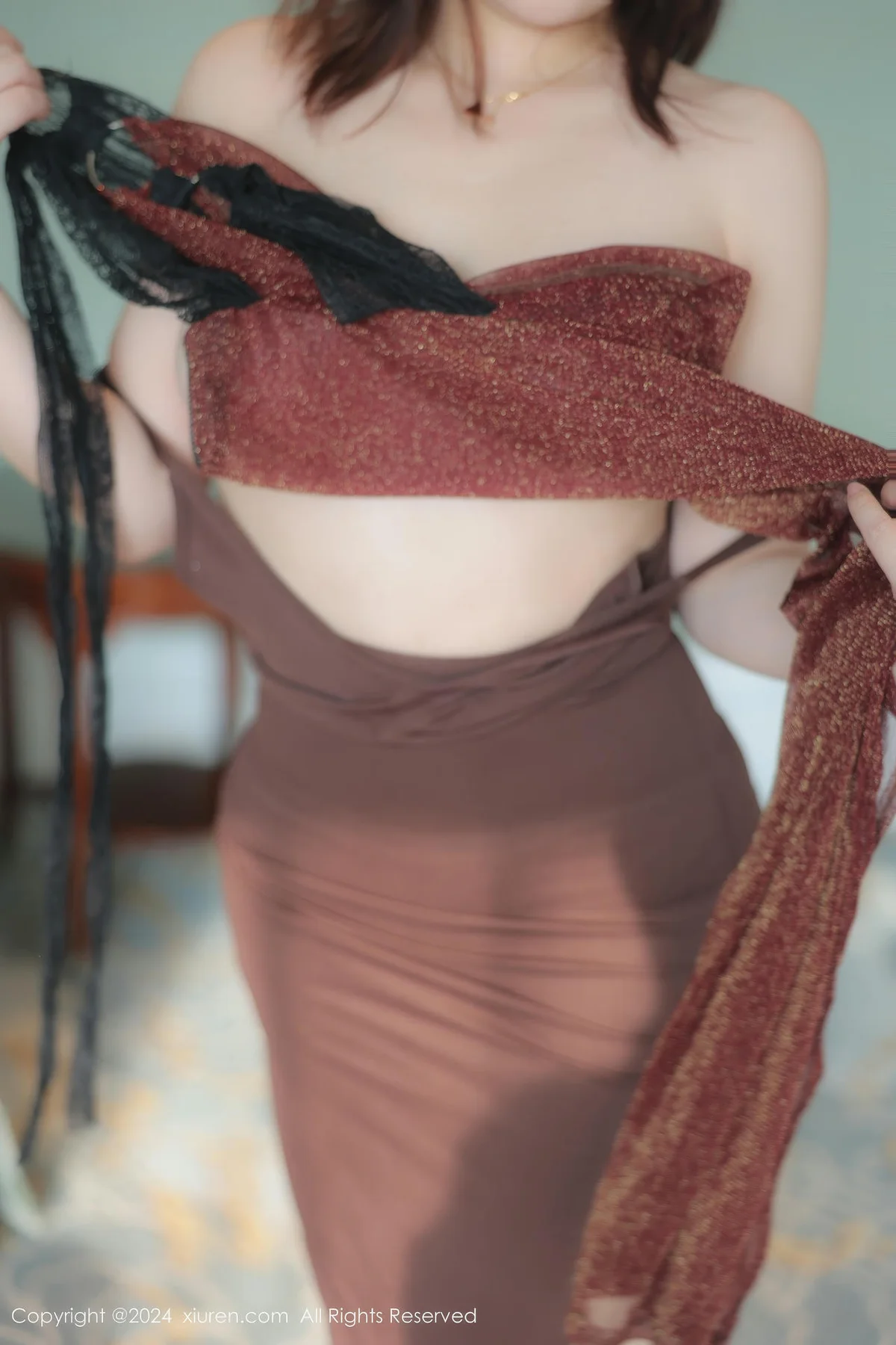XiuRen 秀人 No.9205 麻布学妹 深色紧身衣 - 1