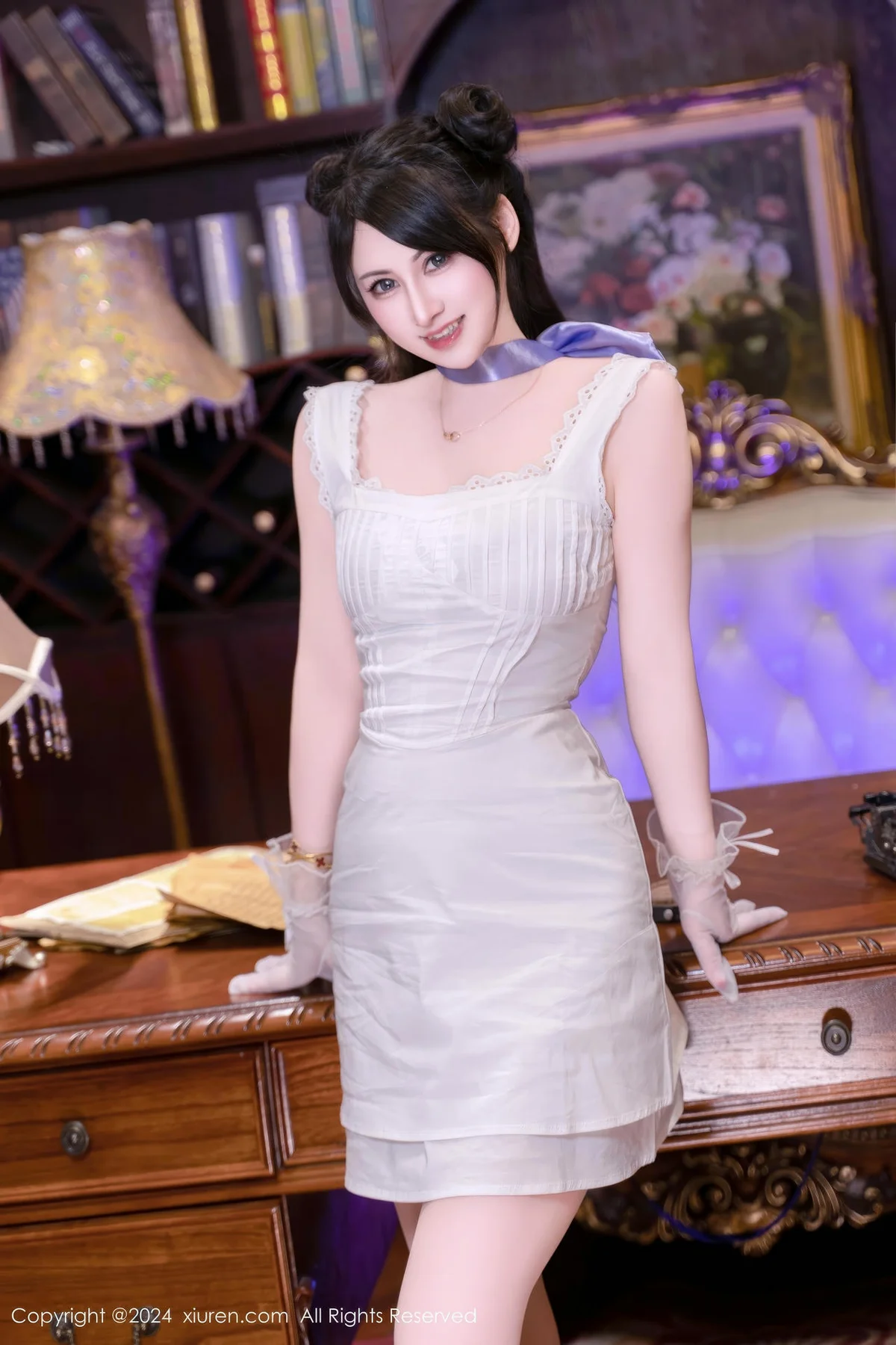 XiuRen 秀人 No.9214 诗诗kiki 钢琴房蕾丝裙玩具系列 - 9