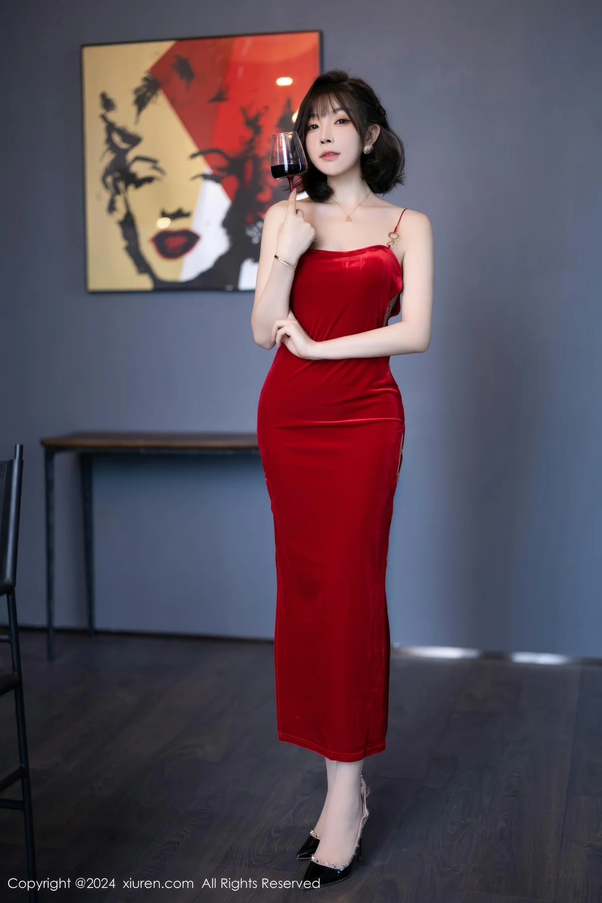 XiuRen 秀人 No.9229 徐莉芝Booty 红色情趣内衣 - 1