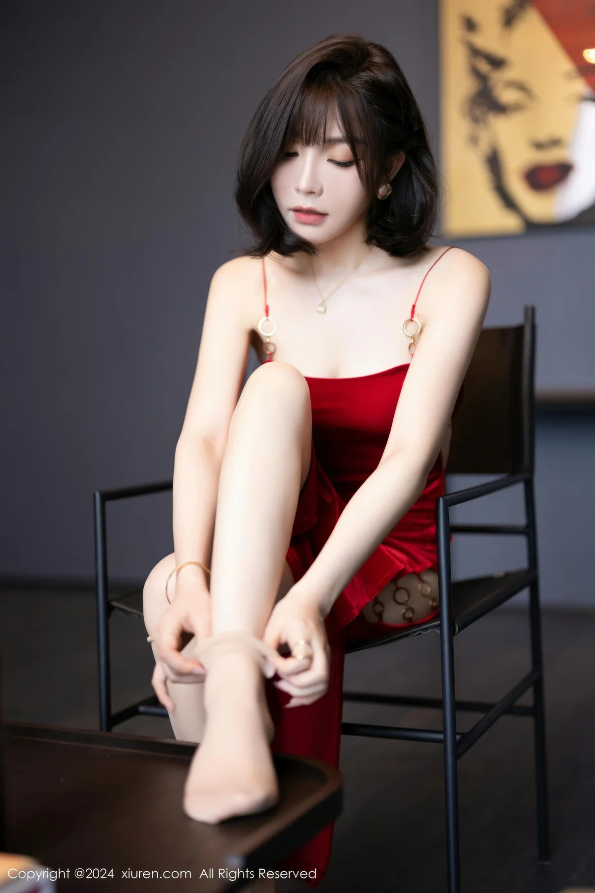 XiuRen 秀人 No.9229 徐莉芝Booty 红色情趣内衣 - 10