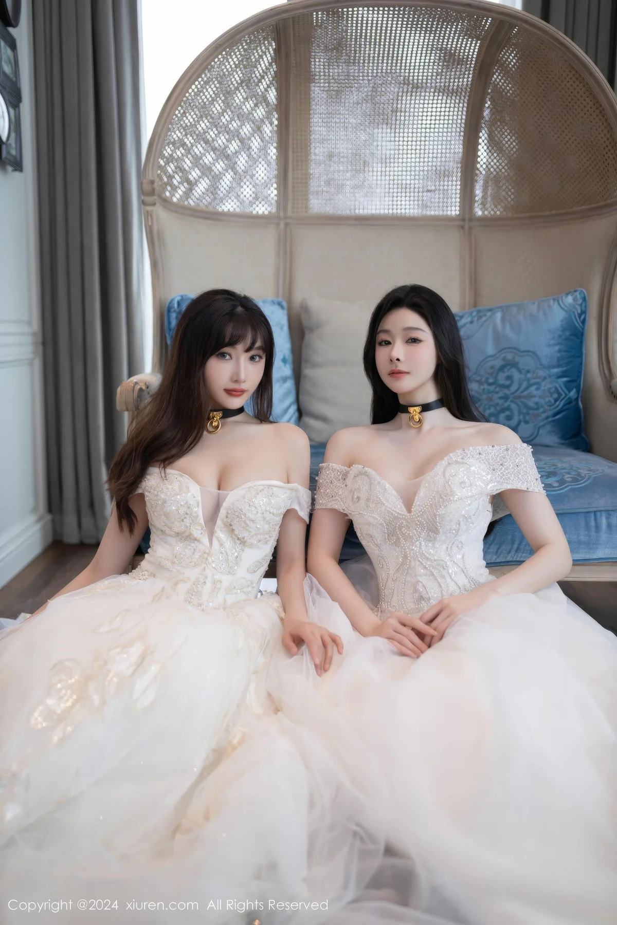 XiuRen 秀人 No.9240 小逗逗和陆萱萱 激情互动迷人丽质 - 7