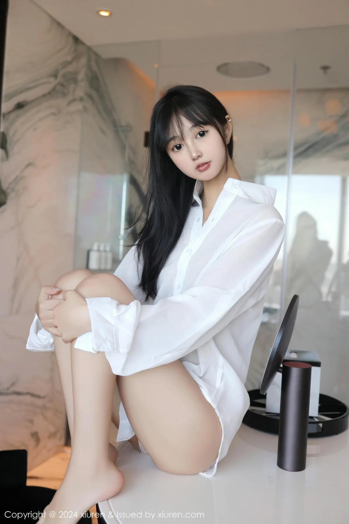 XiuRen 秀人 No.9251 林好好 首套写真白色衬衣萝莉 - 9