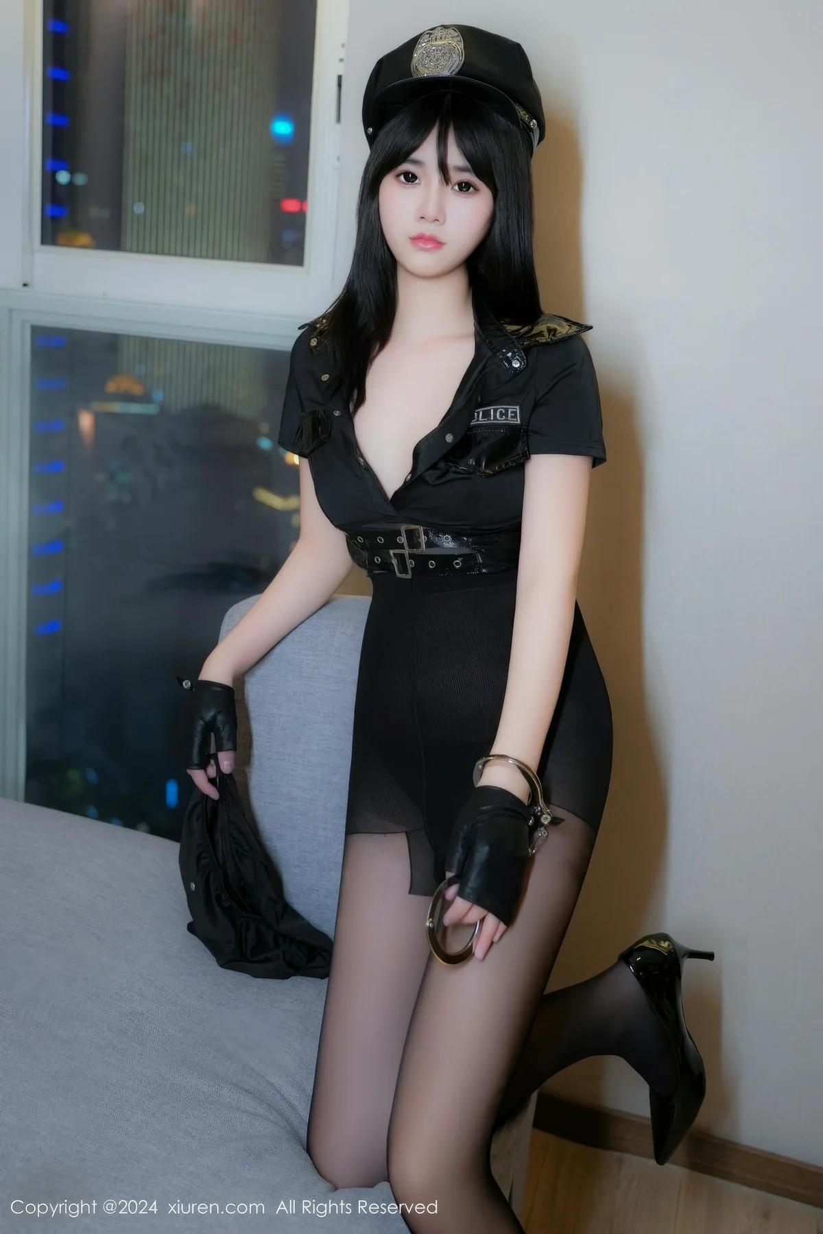 XiuRen 秀人 No.9253 雅茹老师 性感蓝色COSPLAY服饰 - 10