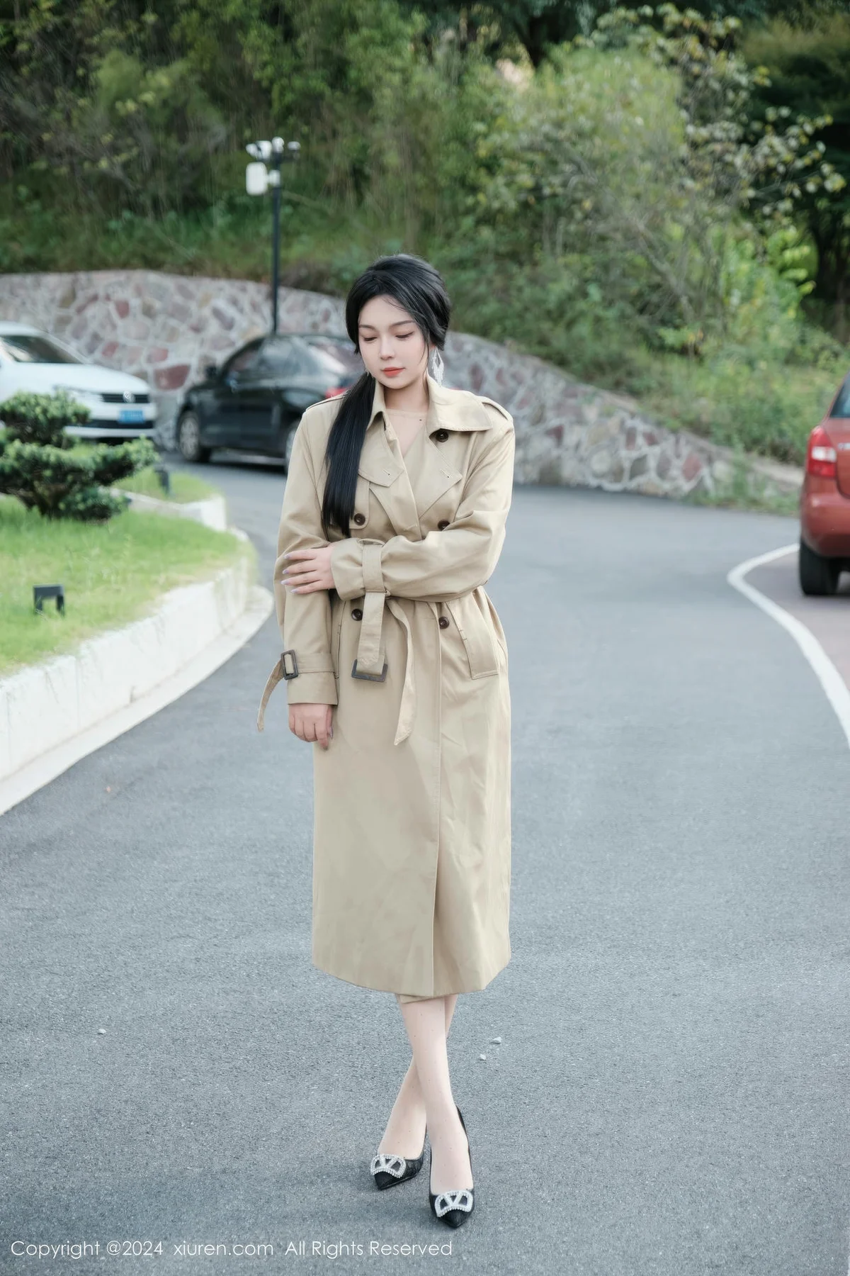 XiuRen 秀人 No.9261 麦田 白色连体丝袜 - 2