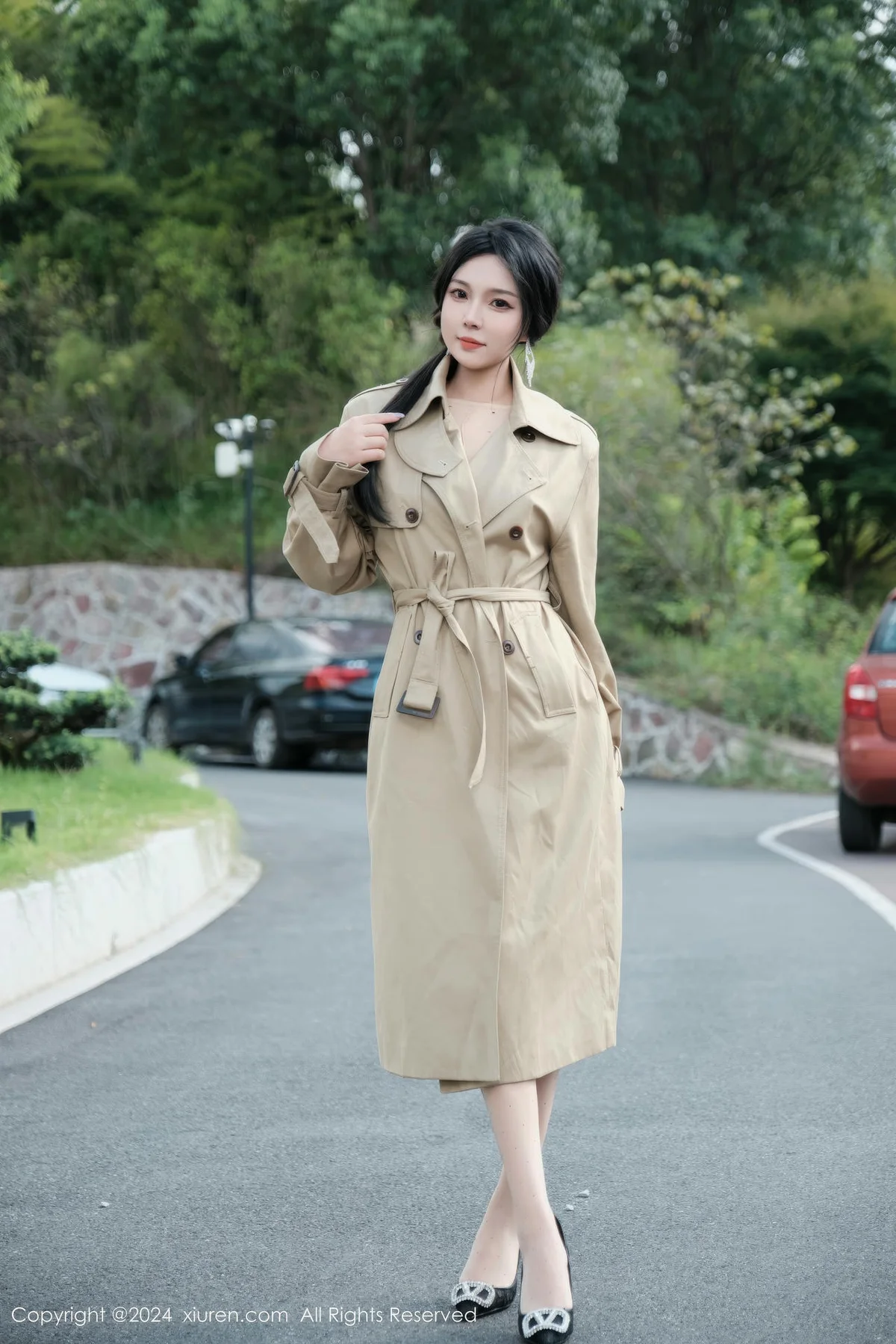 XiuRen 秀人 No.9261 麦田 白色连体丝袜 - 3