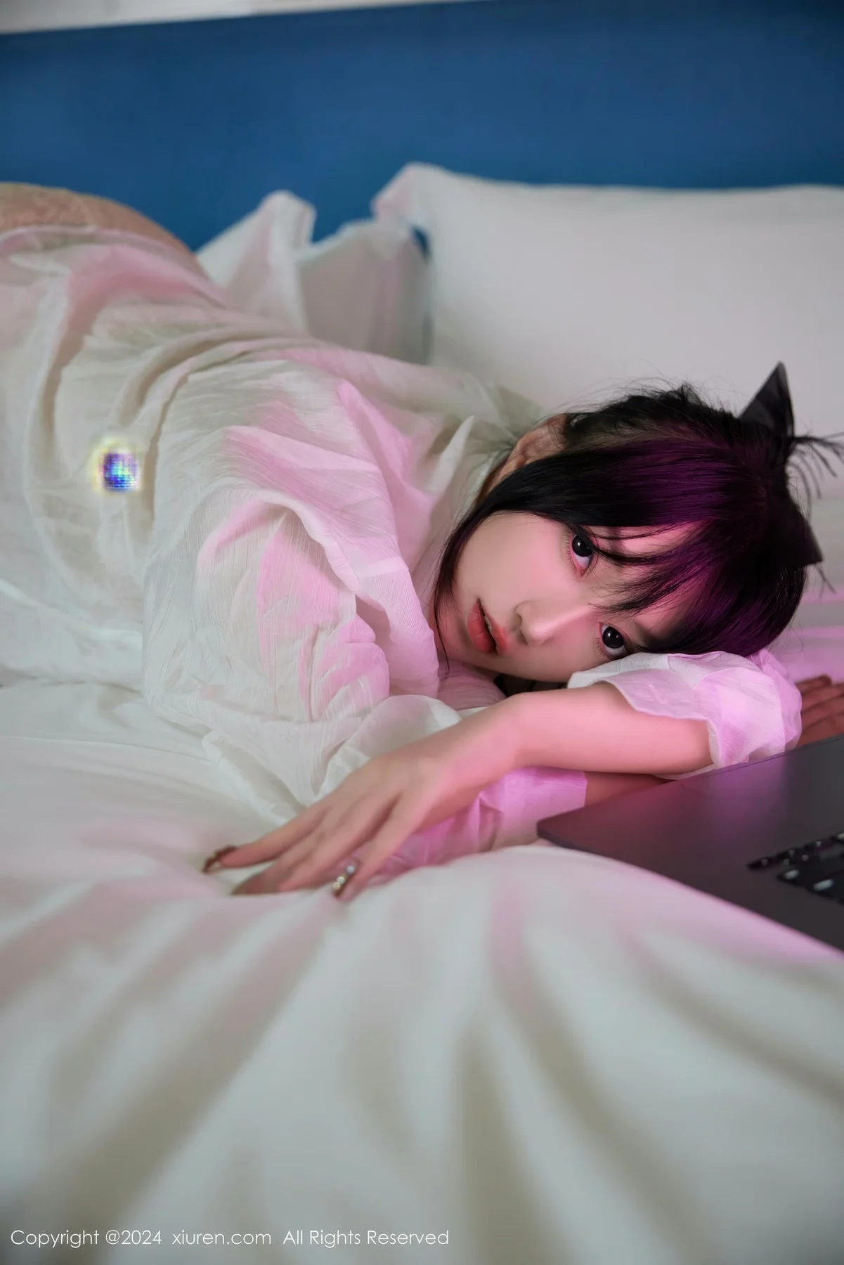 XiuRen 秀人 No.9274 玥儿玥er 玉体白衬衫白丝写真 - 5