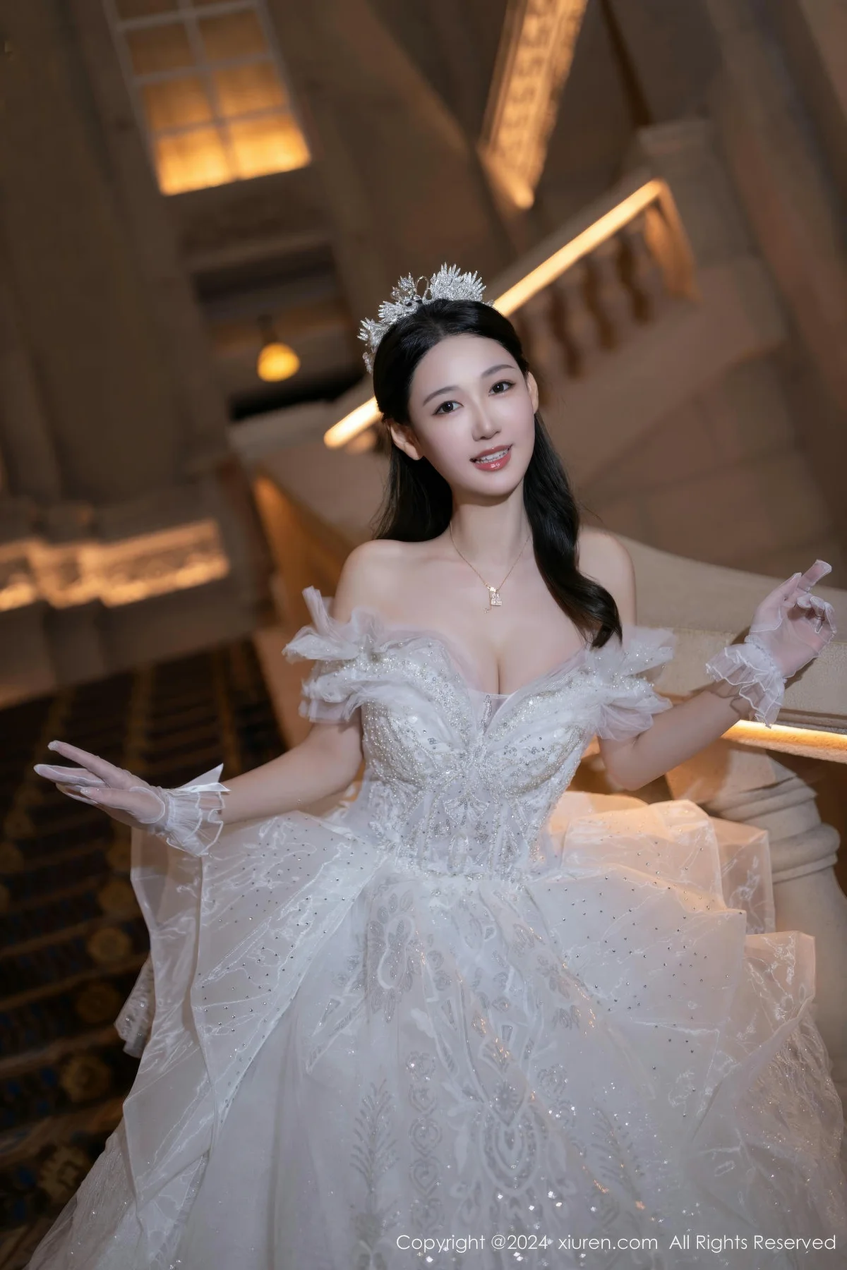 XiuRen 秀人 No.9283 唐安琪 透视婚纱女神 - 4