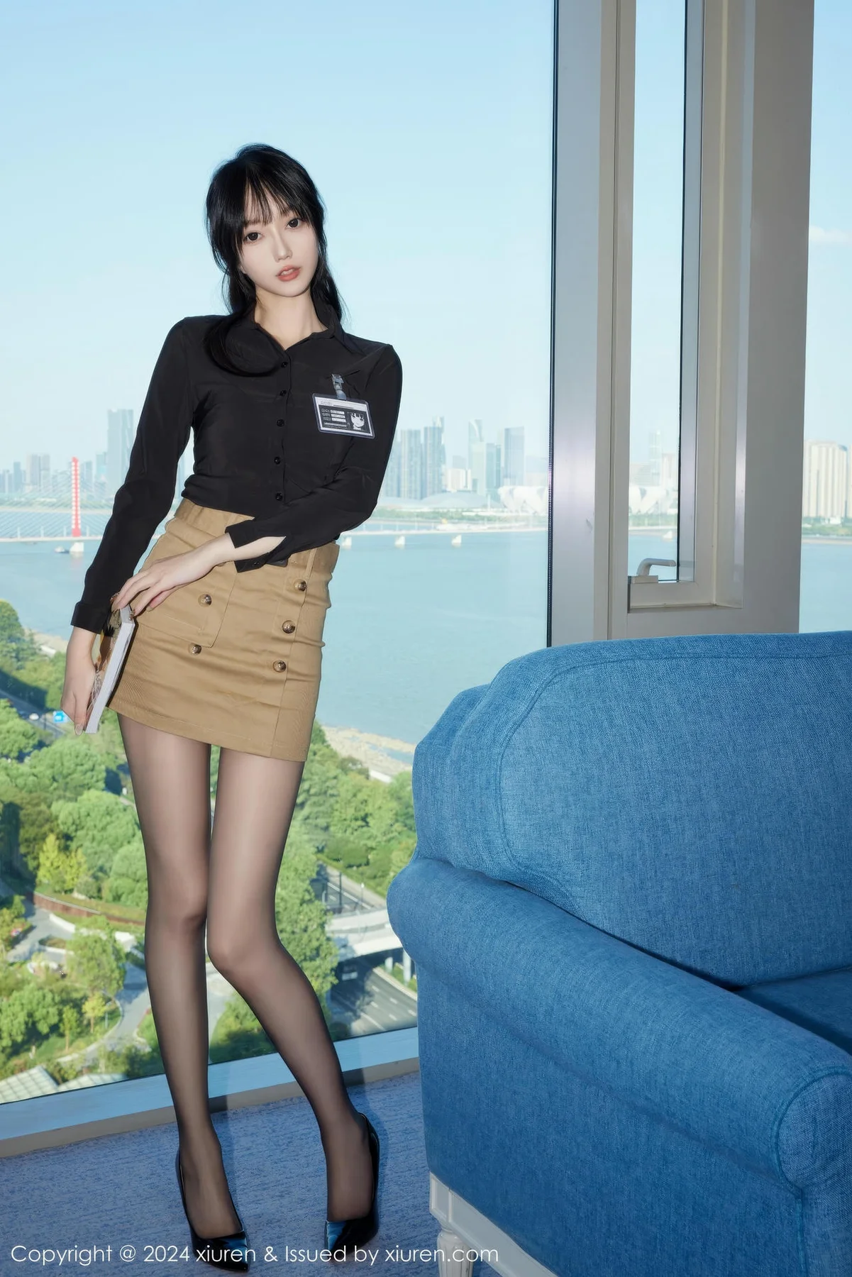 XiuRen 秀人 No.9309 玥儿玥er 短裙长腿黑丝 - 7