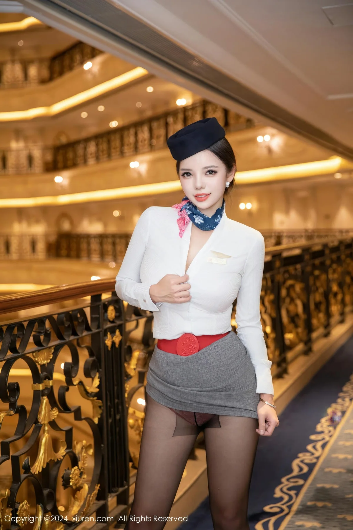 XiuRen 秀人 No.9365 大美妞儿 制服ol空姐美腿 - 10