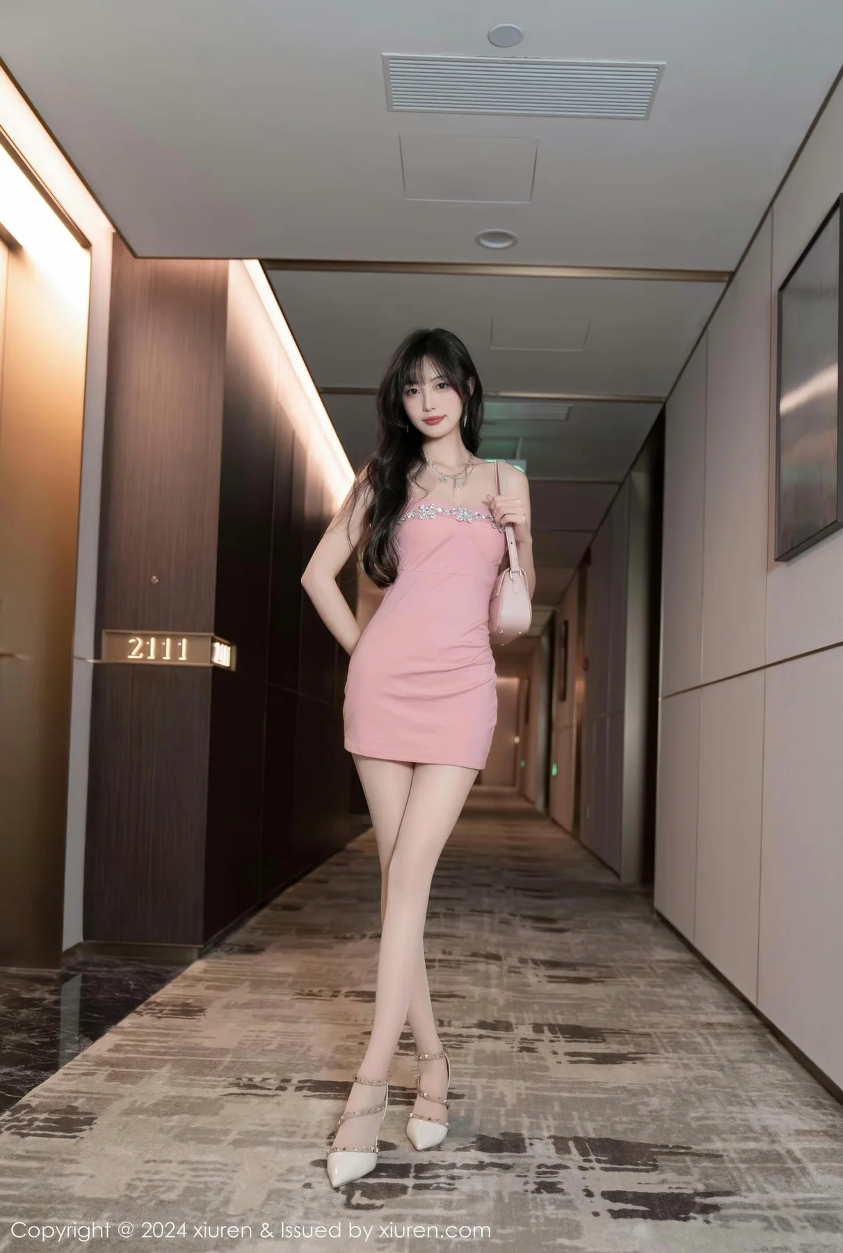 XiuRen 秀人 No.9380 林星阑 粉嫩礼裙小猫咪 - 7