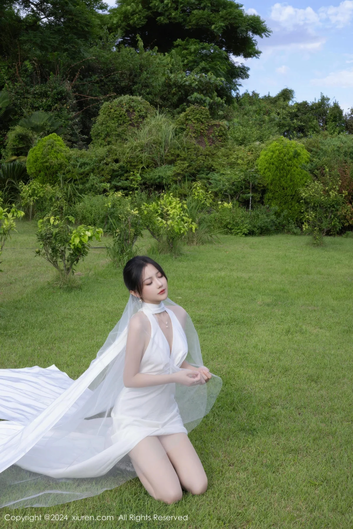 XiuRen 秀人 No.9387 鱼子酱Fish 妩媚新娘白纱 - 6