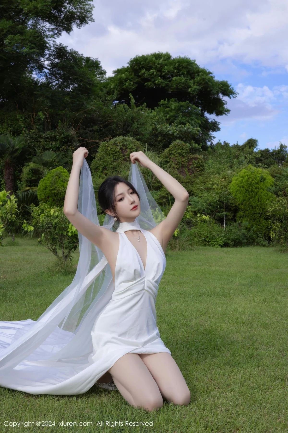 XiuRen 秀人 No.9387 鱼子酱Fish 妩媚新娘白纱 - 7