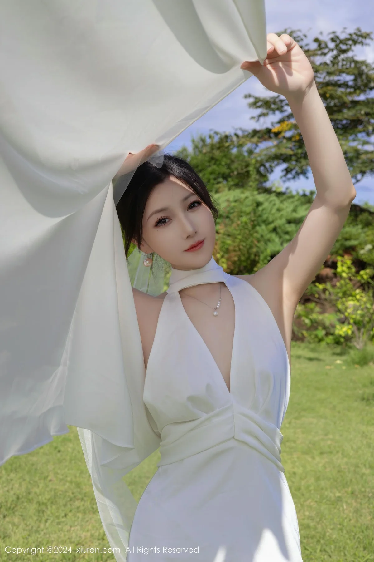 XiuRen 秀人 No.9387 鱼子酱Fish 妩媚新娘白纱 - 5