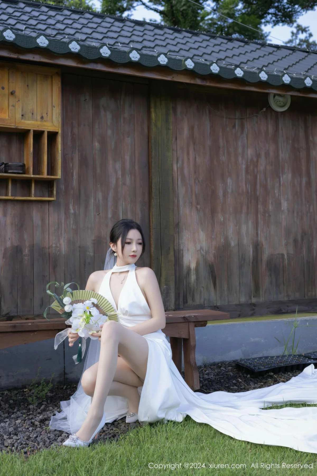 XiuRen 秀人 No.9387 鱼子酱Fish 妩媚新娘白纱 - 9