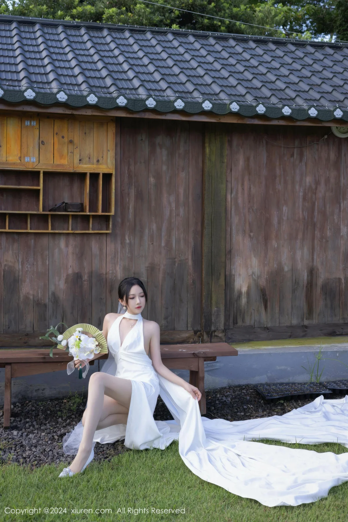 XiuRen 秀人 No.9387 鱼子酱Fish 妩媚新娘白纱 - 10