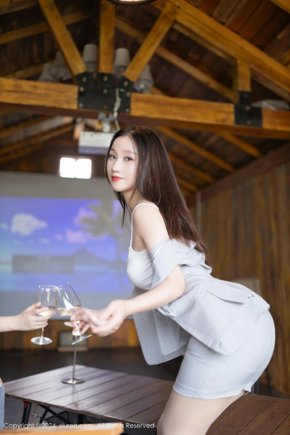 XiuRen 秀人 No.9474 杏子Yada 制服ol短裙 - 5