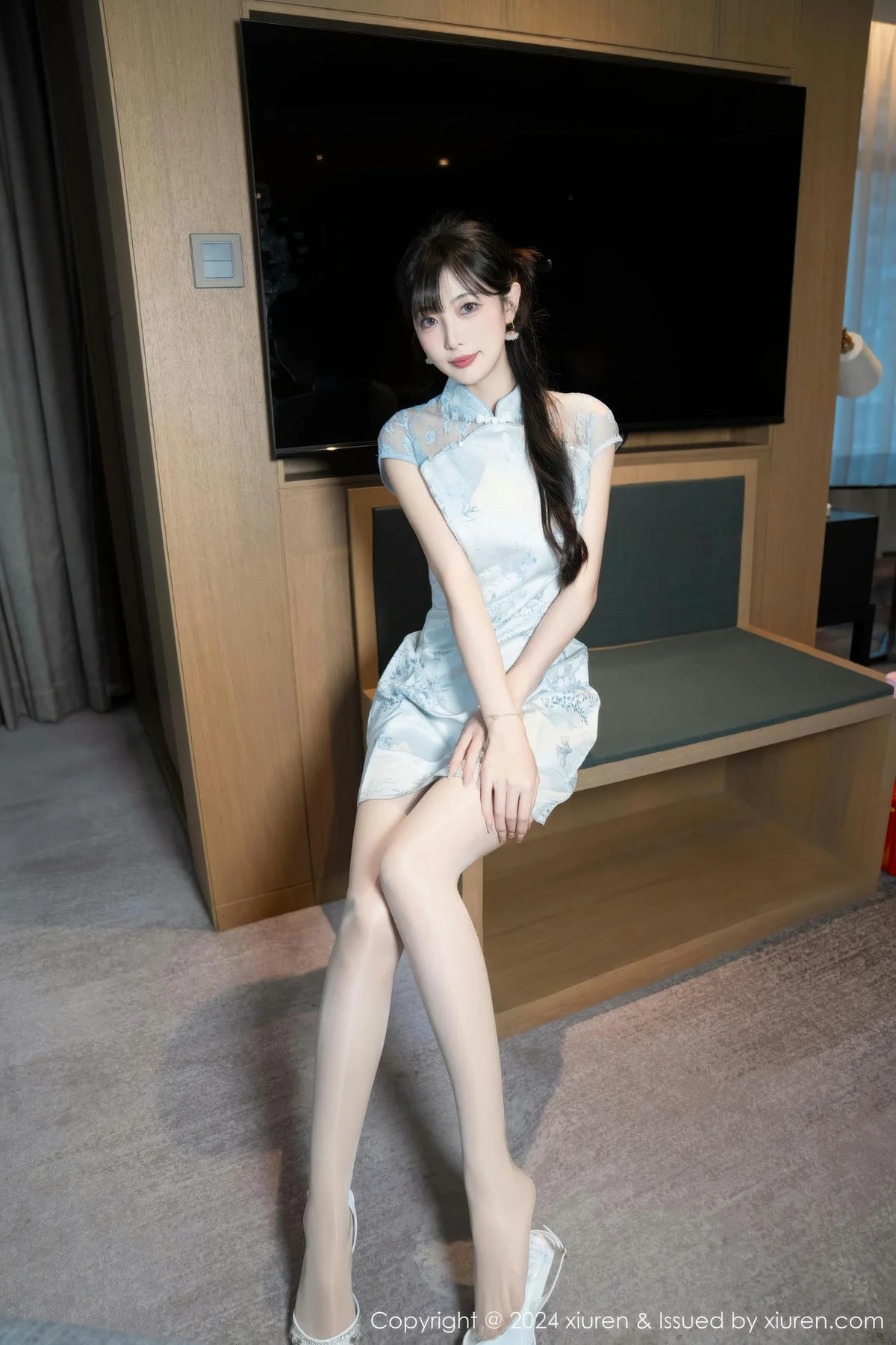 XiuRen 秀人 No.9487 林星阑 高跟白色内衣丁字裤 - 5