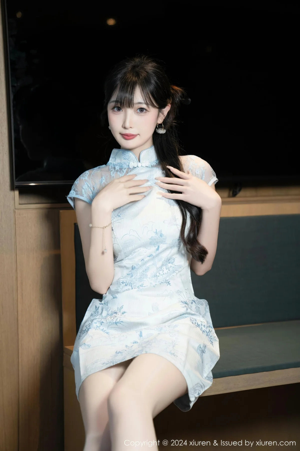 XiuRen 秀人 No.9487 林星阑 高跟白色内衣丁字裤 - 7