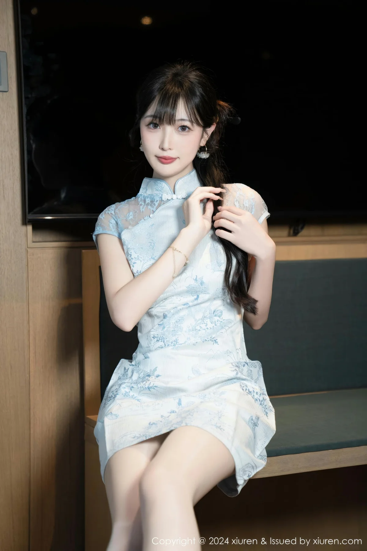 XiuRen 秀人 No.9487 林星阑 高跟白色内衣丁字裤 - 8