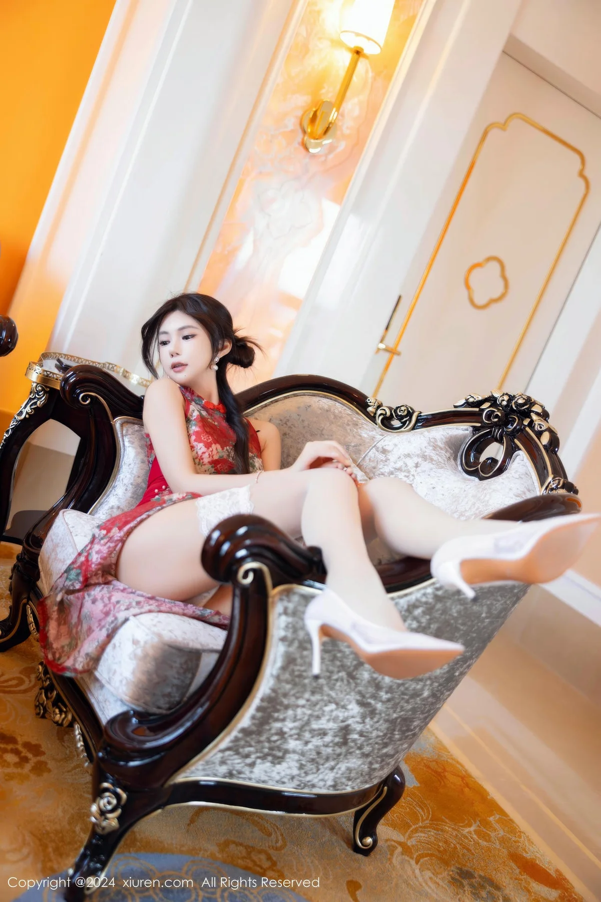 XiuRen 秀人 No.9529 绮里嘉ula 旗袍妩媚身姿 - 1