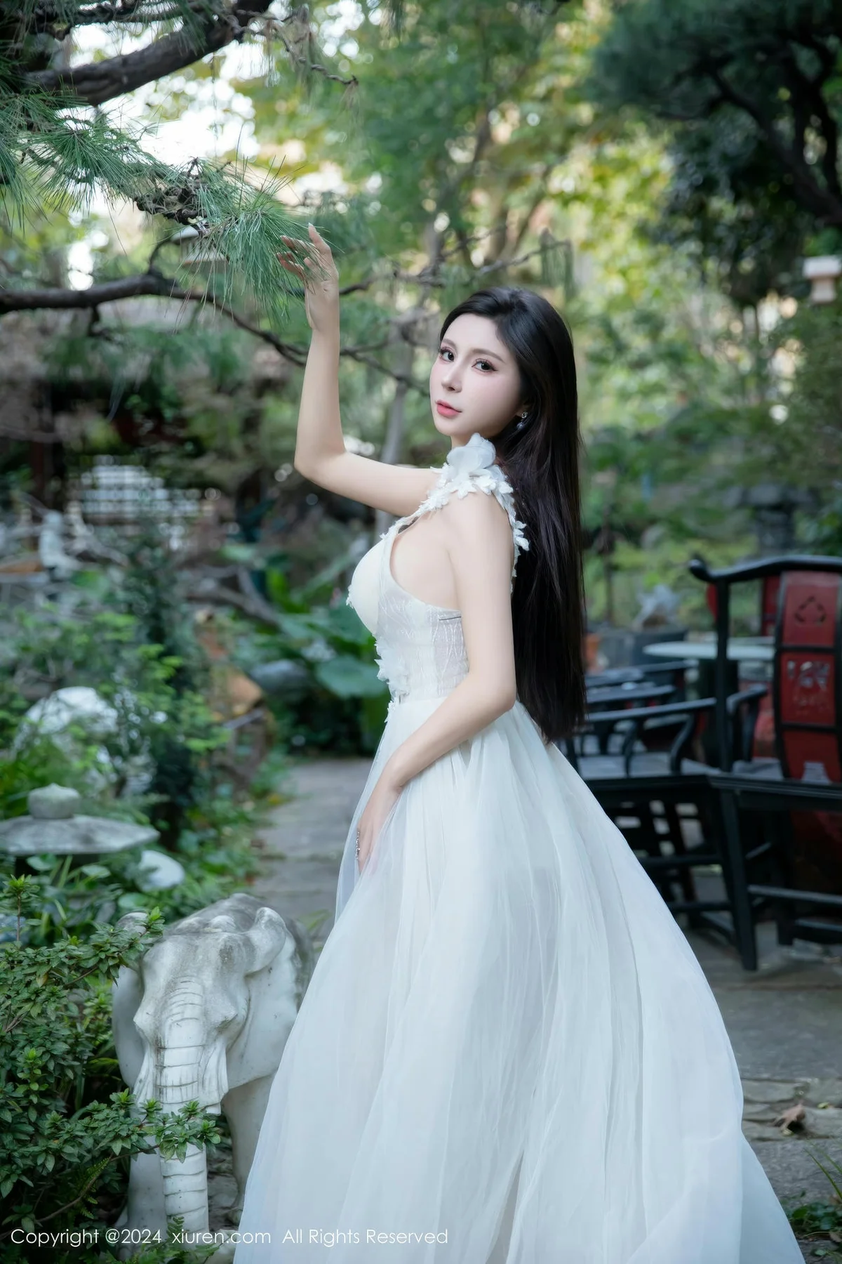 XiuRen 秀人 No.9552 小蛮妖Yummy 旅拍白纱裙 - 2