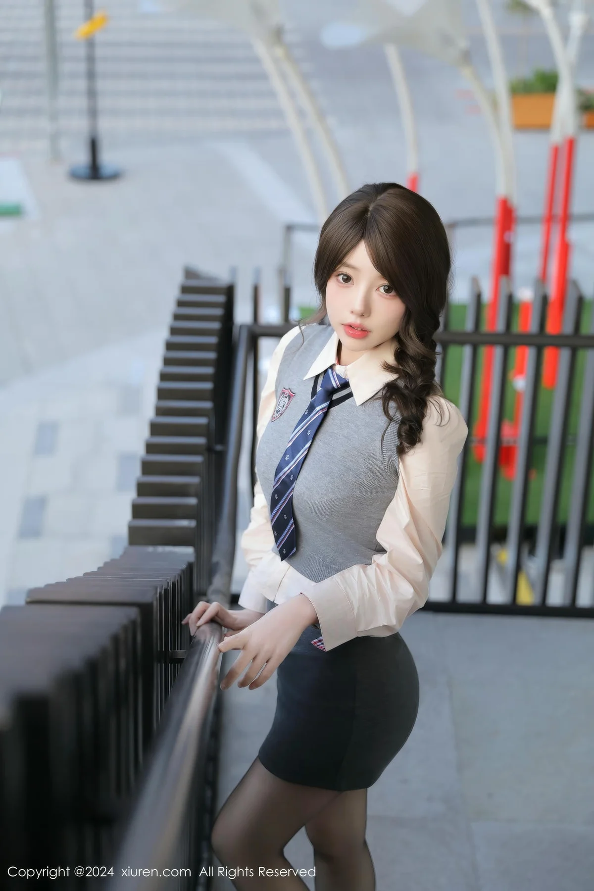 XiuRen 秀人 No.9562 桃妖夭 校服短裙美女 - 6